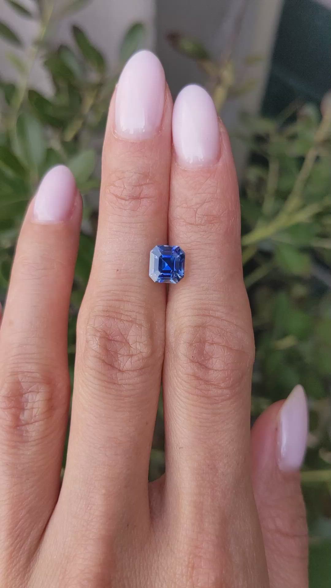 2.83 Ct. Blue Sapphire from Ceylon (Sri Lanka) Size Video
