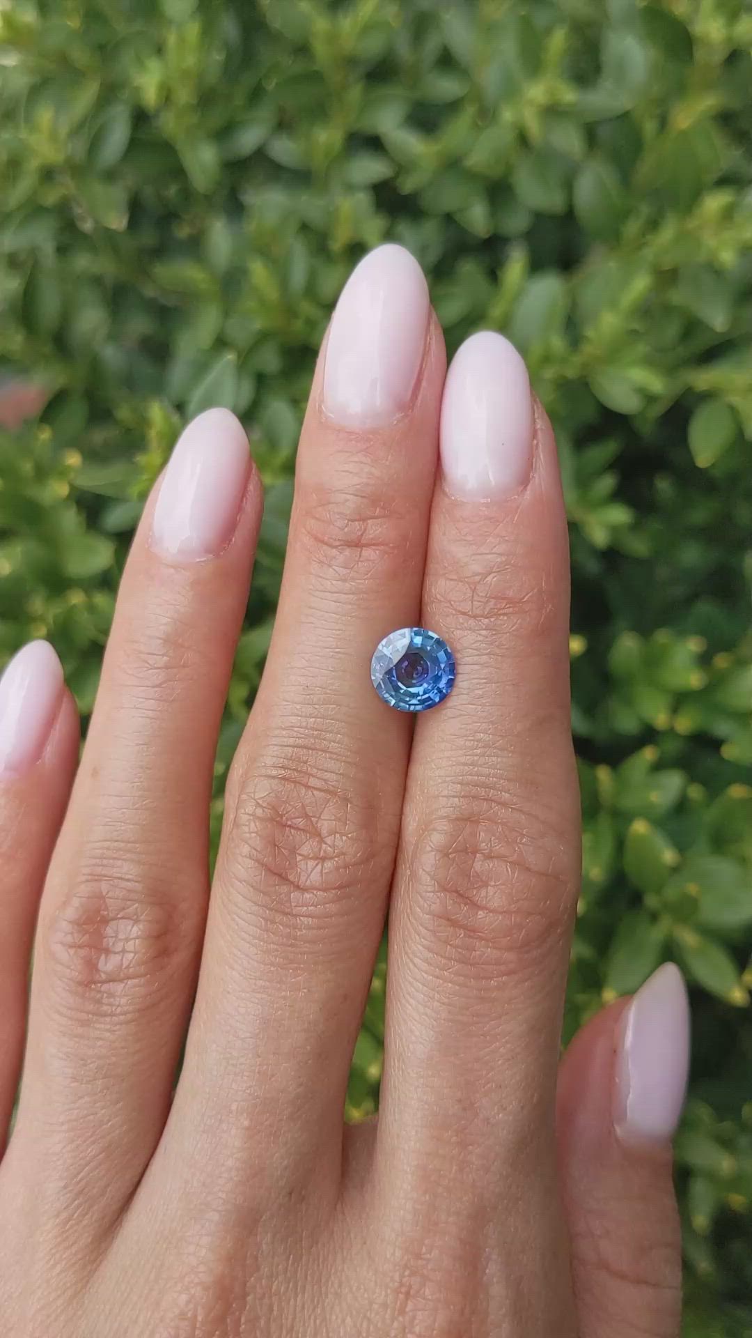 1.88 Ct. Blue Sapphire from Burma (Myanmar) Size Video