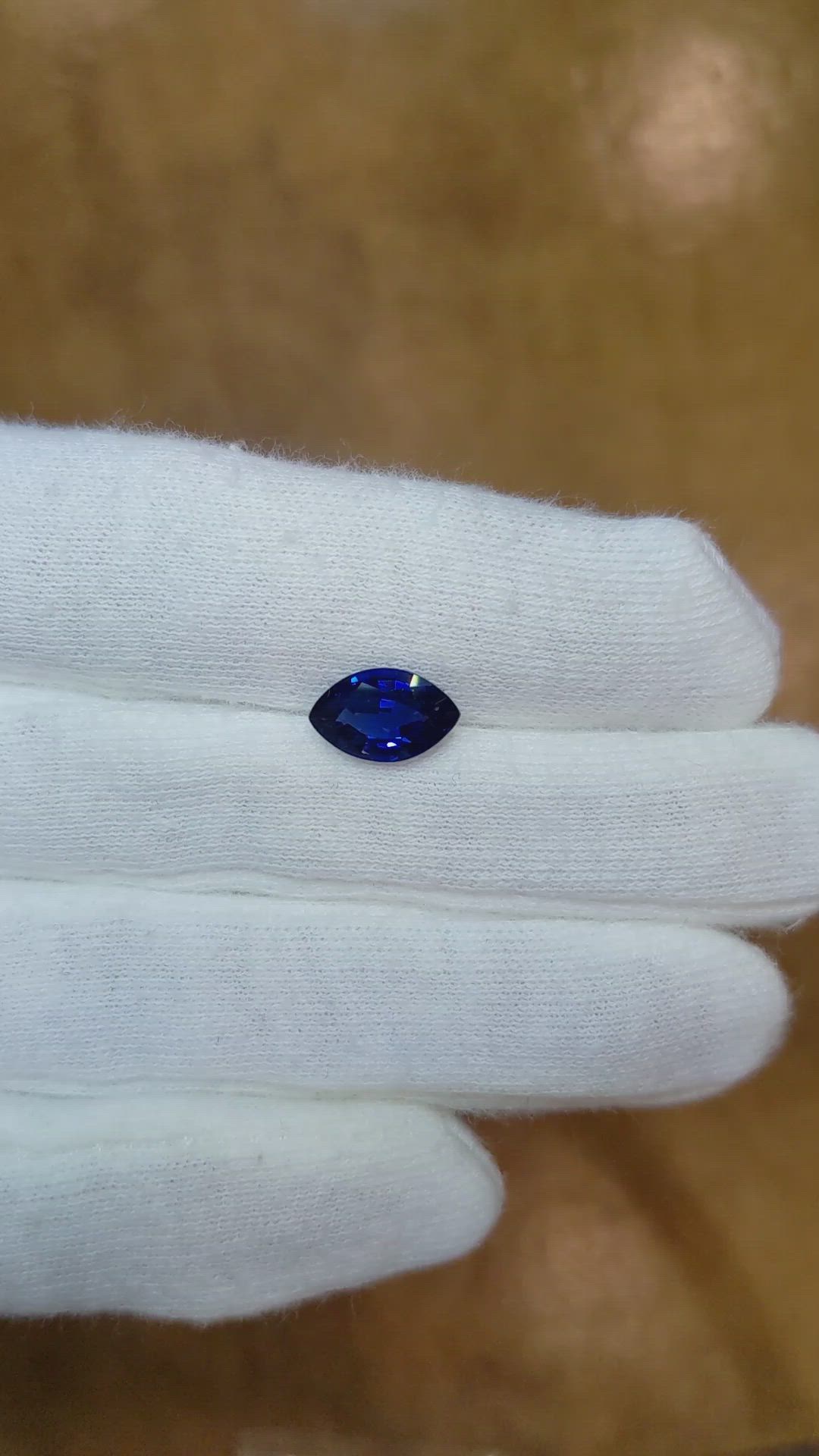 2.13 Ct. Sapphire from Ceylon (Sri Lanka) Size Video