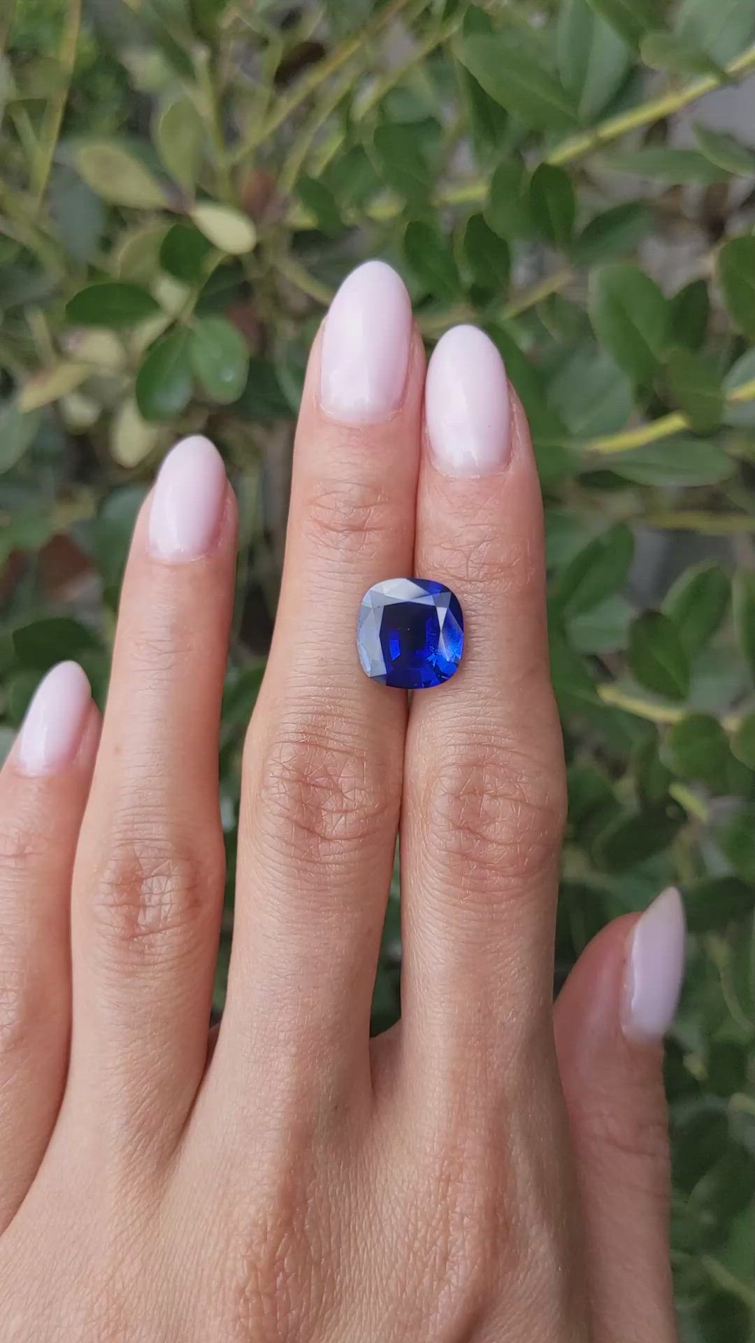 6.08 Ct. Blue Sapphire from Ceylon (Sri Lanka) Size Video
