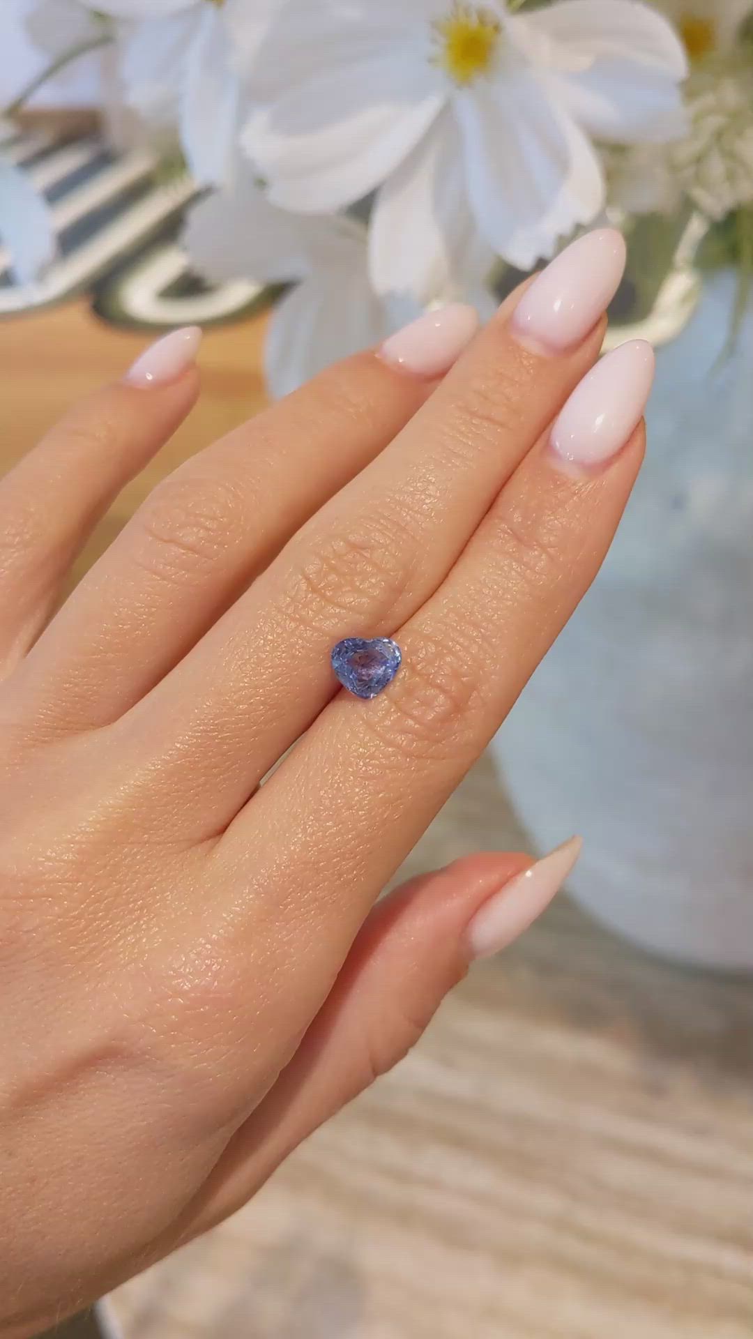 2.00 Ct. Blue Sapphire from Ceylon (Sri Lanka) Size Video