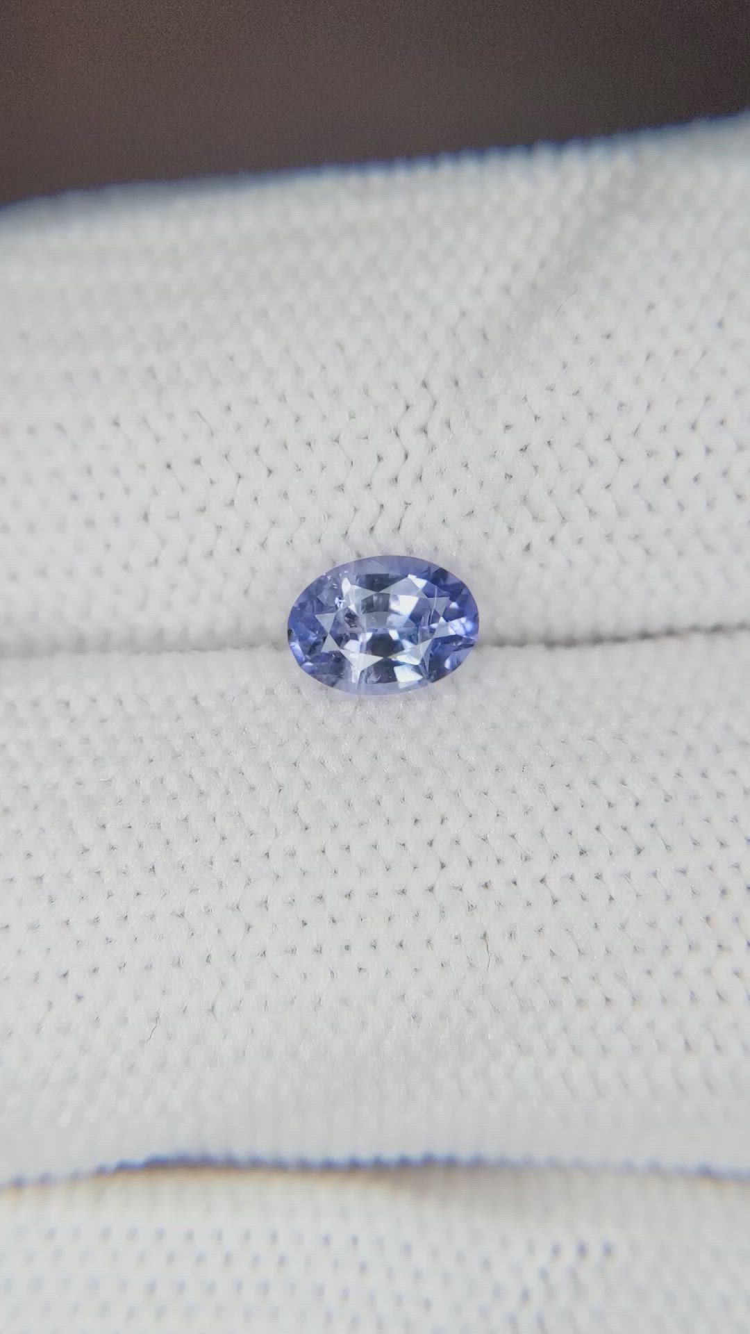 0.64 Ct. Blue Sapphire from Ceylon (Sri Lanka) Size Video