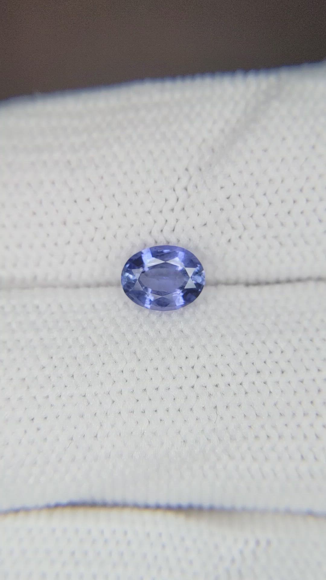 0.77 Ct. Blue Sapphire from Ceylon (Sri Lanka) Size Video