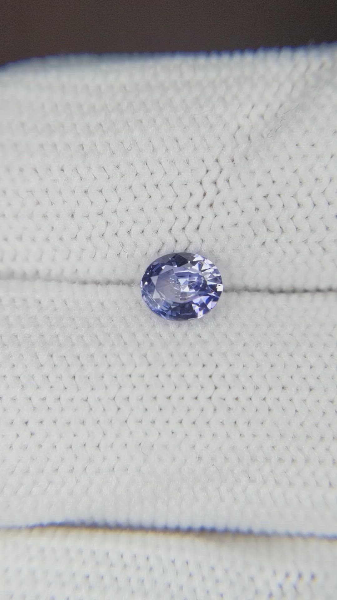 0.52 Ct. Blue Sapphire from Ceylon (Sri Lanka) Size Video
