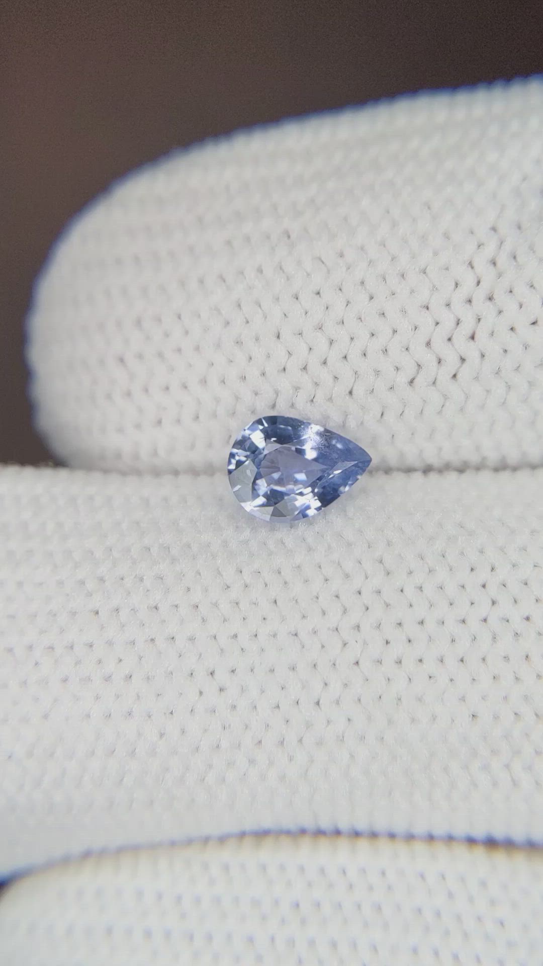 0.63 Ct. Blue Sapphire from Ceylon (Sri Lanka) Size Video