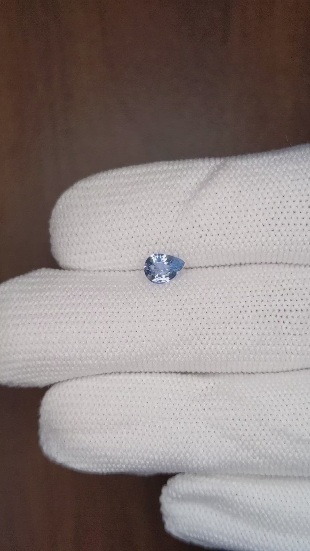 0.63 Ct. Blue Sapphire from Ceylon (Sri Lanka) Size Video
