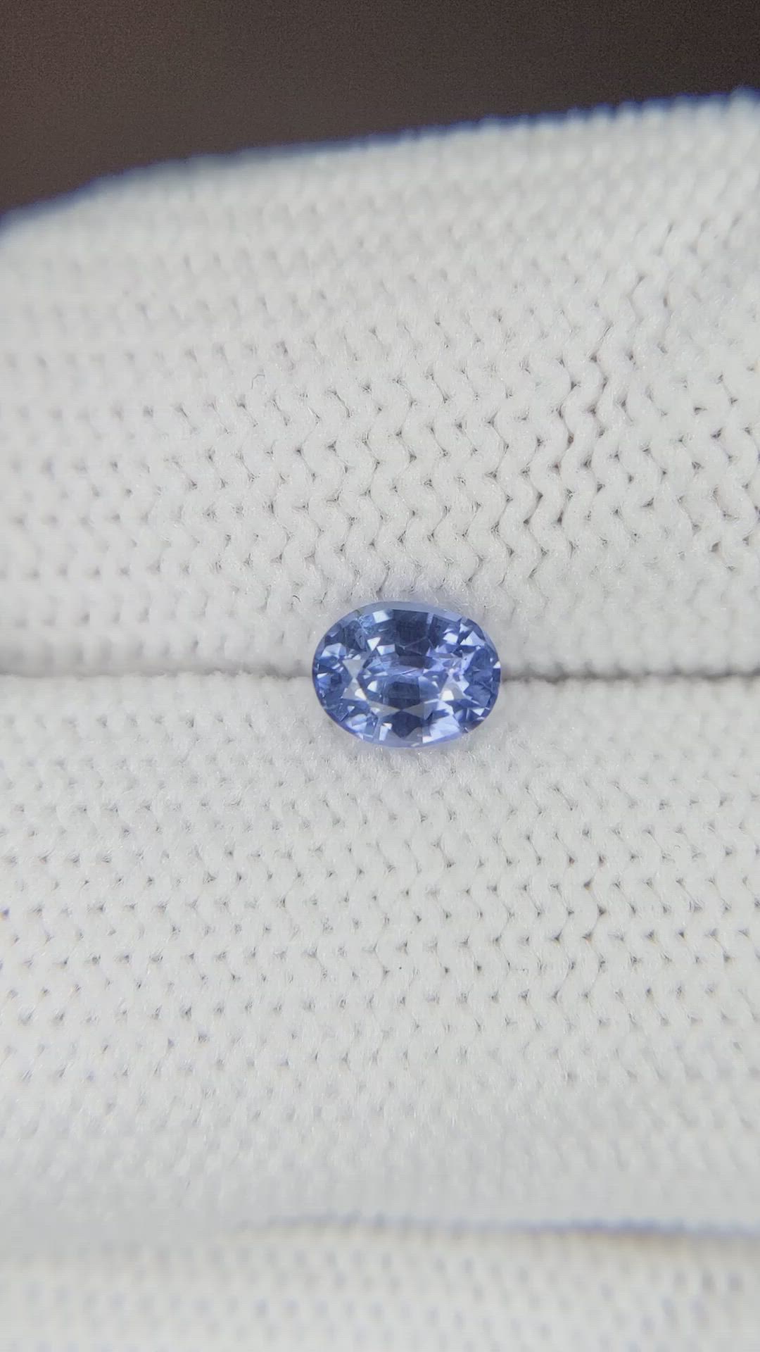 0.61 Ct. Blue Sapphire from Ceylon (Sri Lanka) Size Video