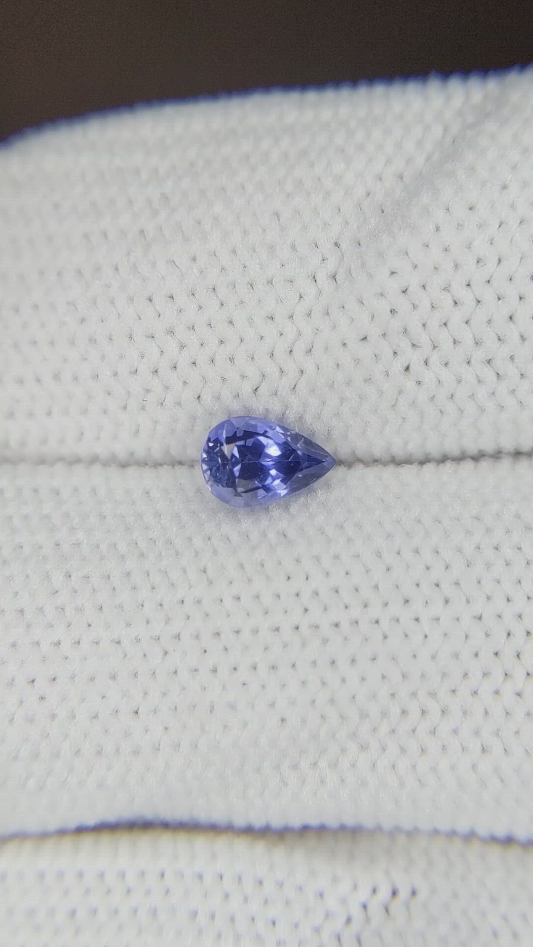 0.58 Ct. Blue Sapphire from Ceylon (Sri Lanka) Size Video