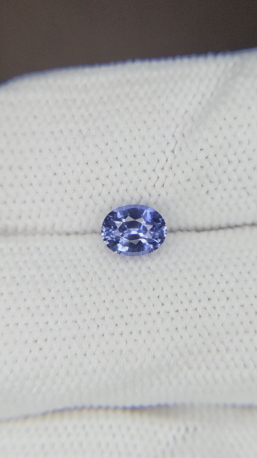 0.82 Ct. Blue Sapphire from Ceylon (Sri Lanka) Size Video