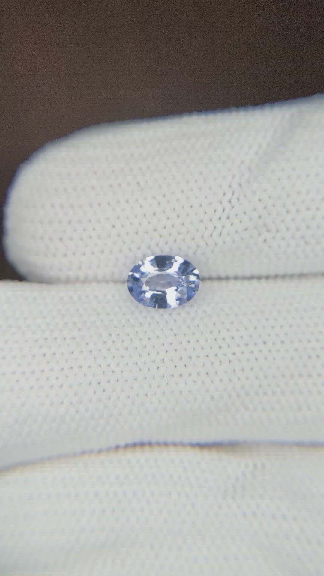 0.91 Ct. Blue Sapphire from Ceylon (Sri Lanka) Size Video