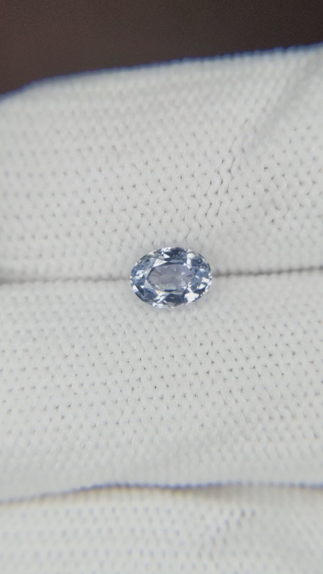0.78 Ct. Blue Sapphire from Ceylon (Sri Lanka) Size Video