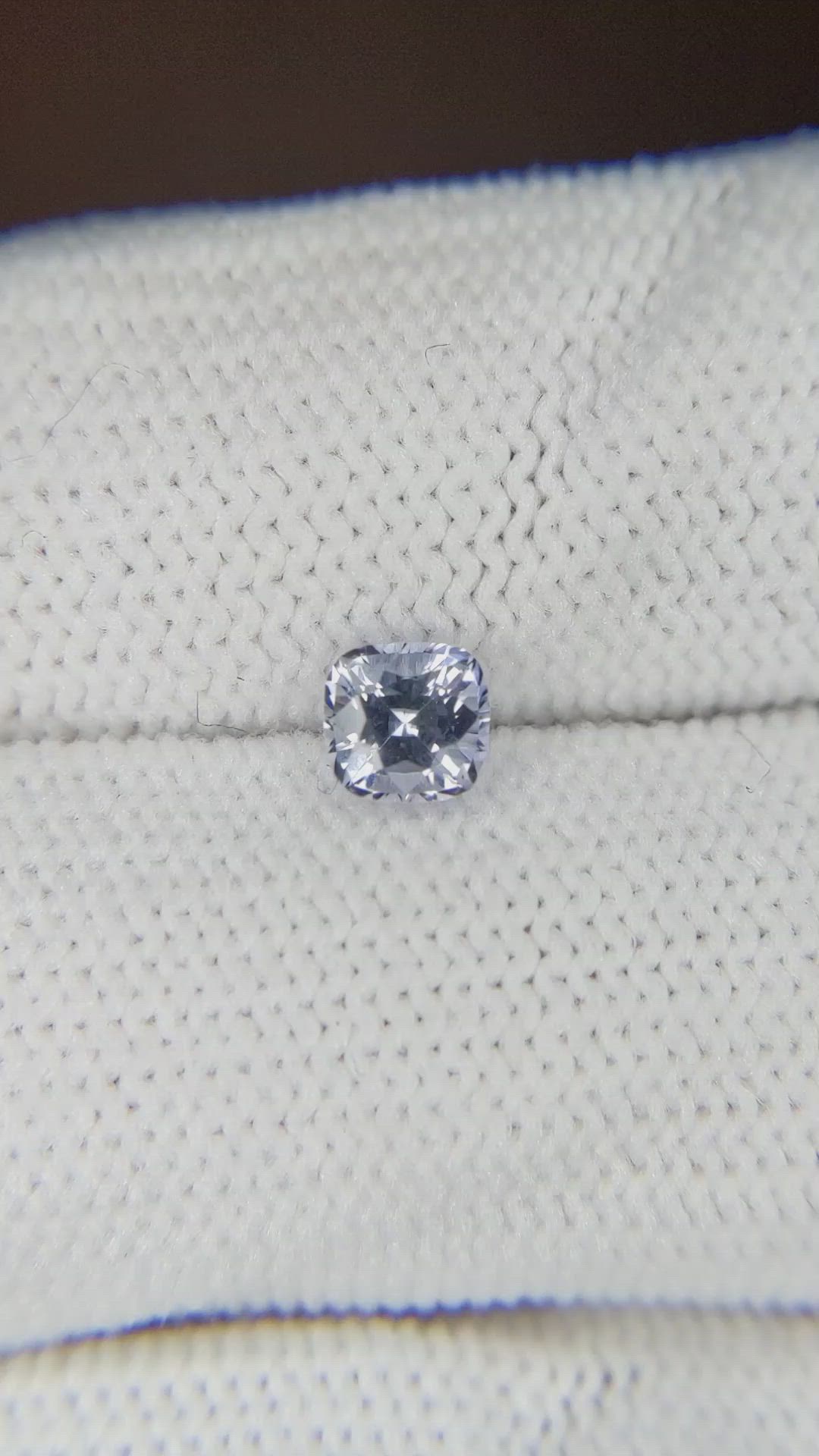 0.55 Ct. Bluish Grey Sapphire from Ceylon (Sri Lanka) Size Video