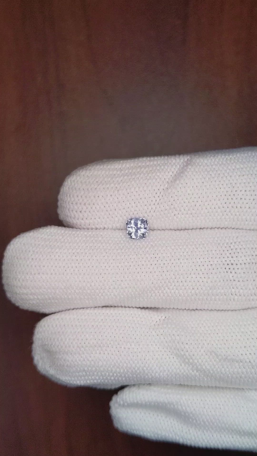 0.55 Ct. Bluish Grey Sapphire from Ceylon (Sri Lanka) Size Video