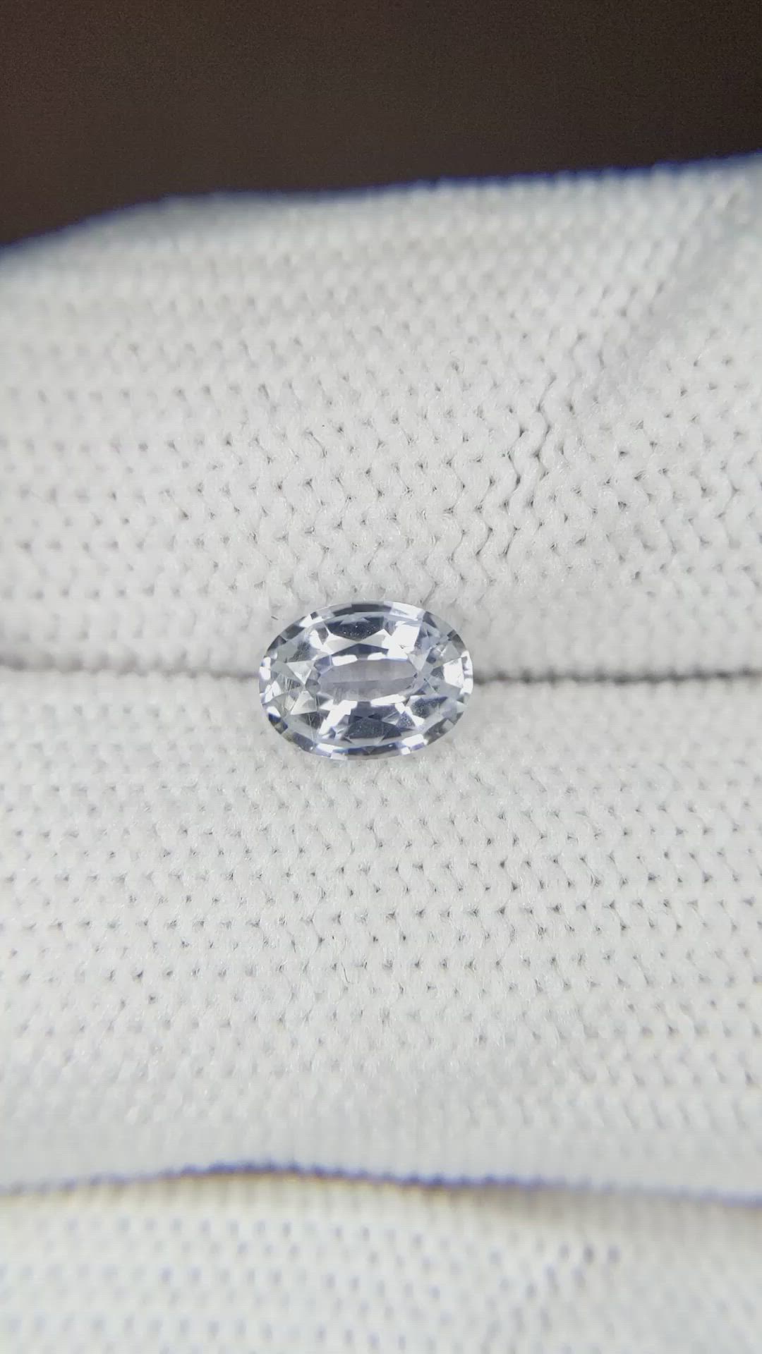 0.89 Ct. Blue Sapphire from Ceylon (Sri Lanka) Size Video