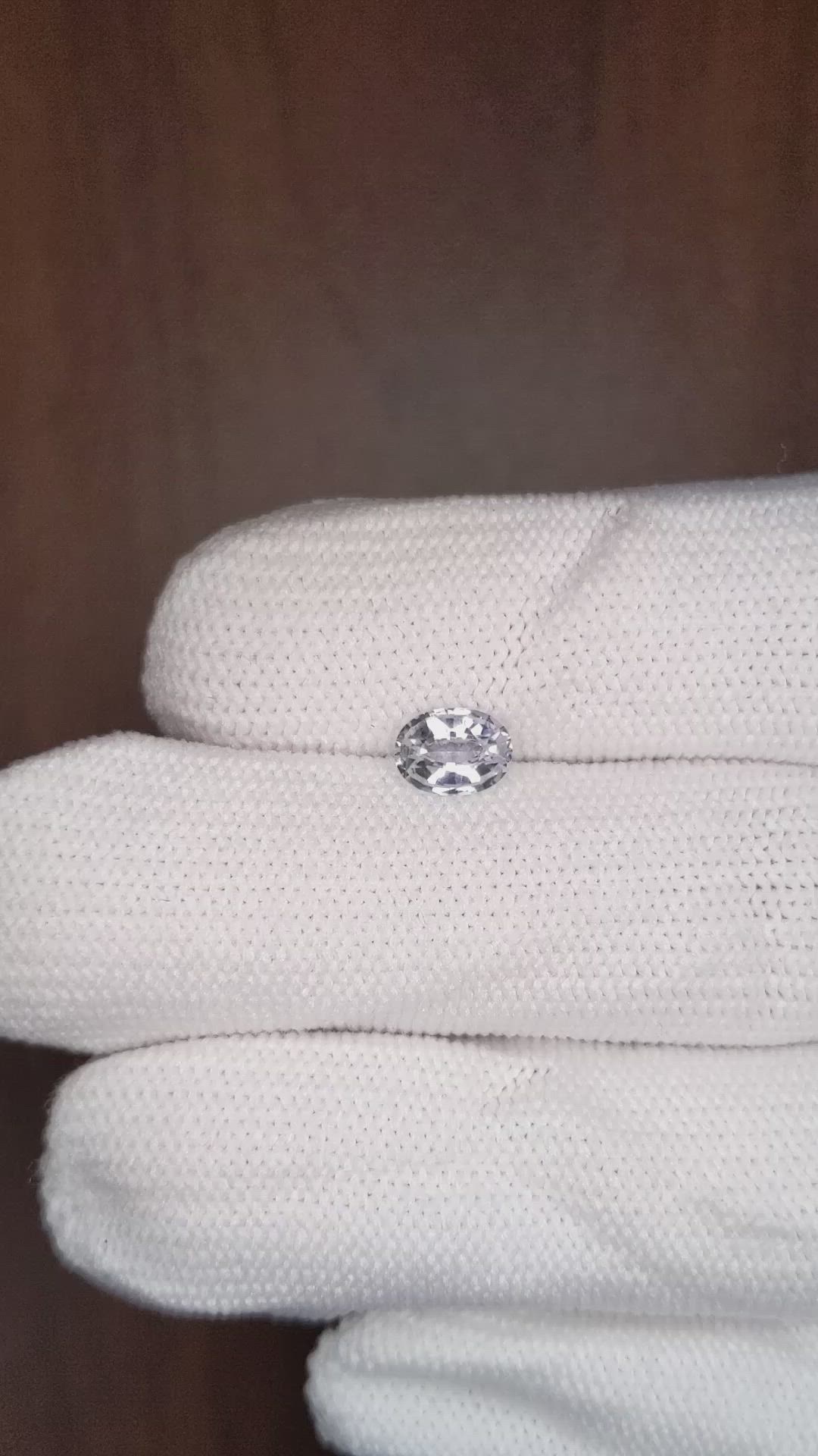 0.89 Ct. Blue Sapphire from Ceylon (Sri Lanka) Size Video