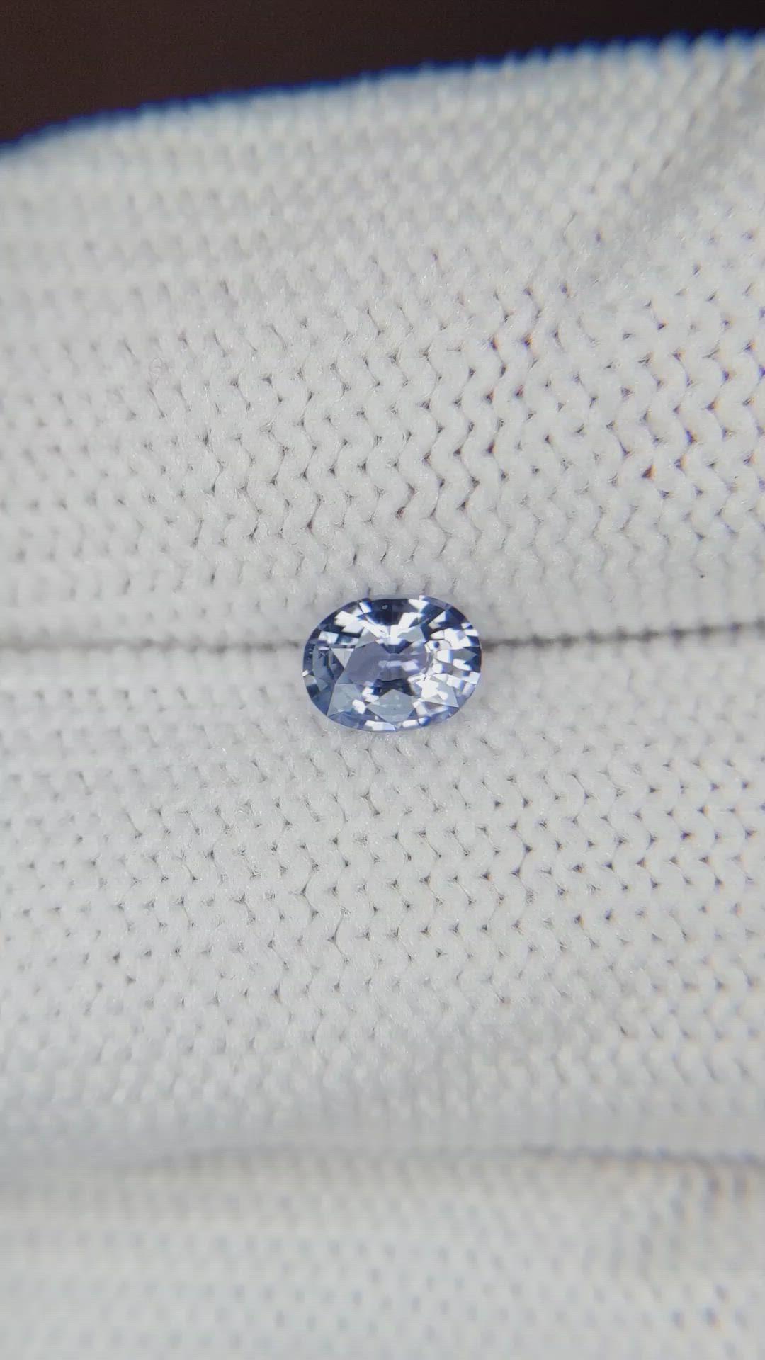 0.39 Ct. Blue Sapphire from Ceylon (Sri Lanka) Size Video