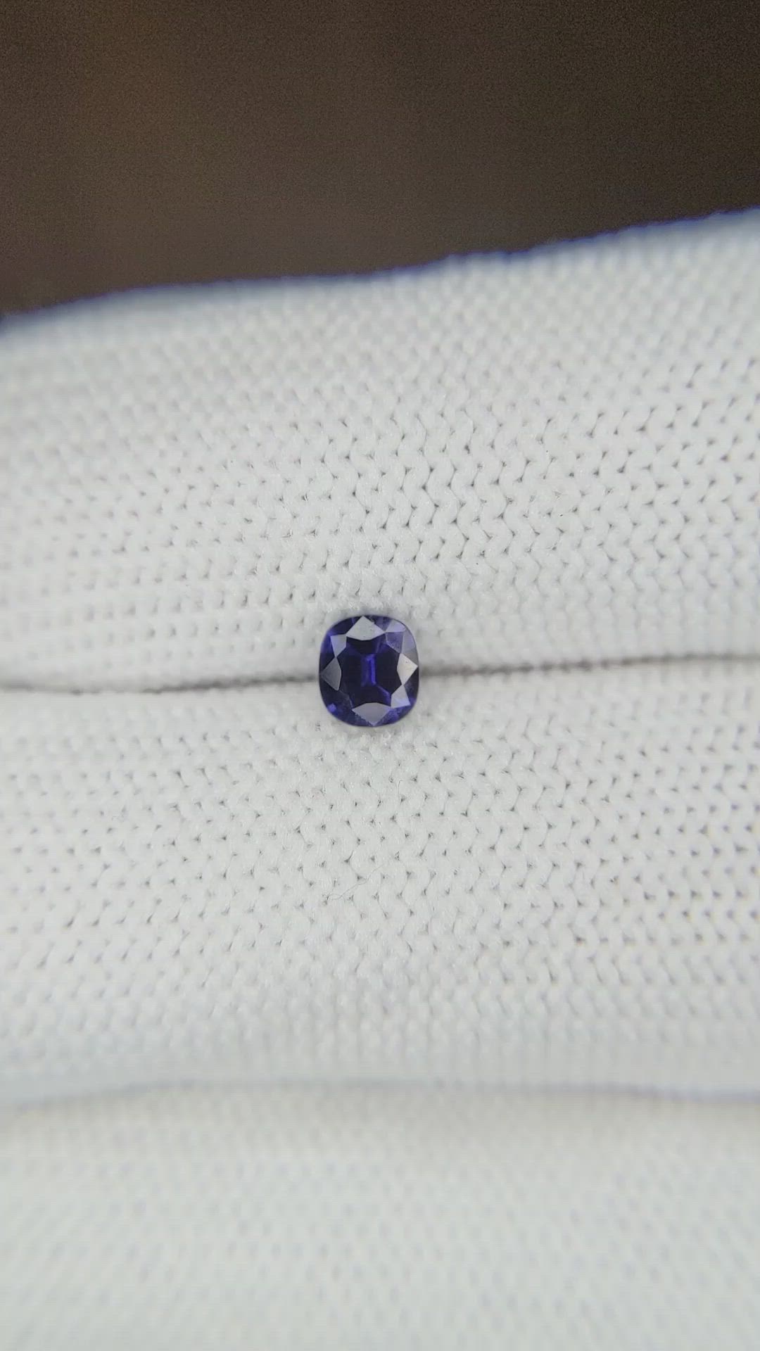0.39 Ct. Blue Sapphire from Ceylon (Sri Lanka) Size Video