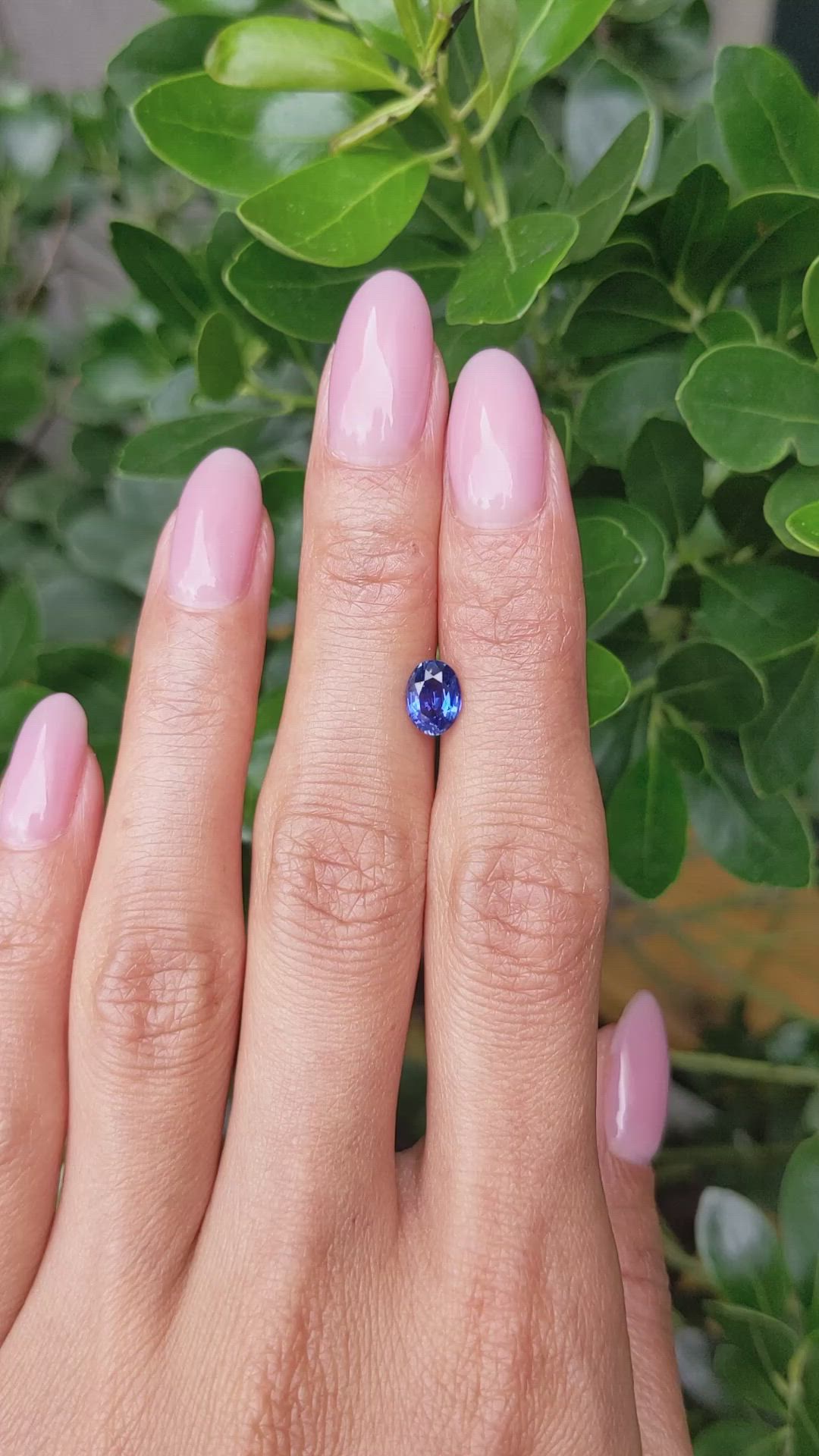 1.13 Ct. Blue Sapphire from Ceylon (Sri Lanka) Size Video