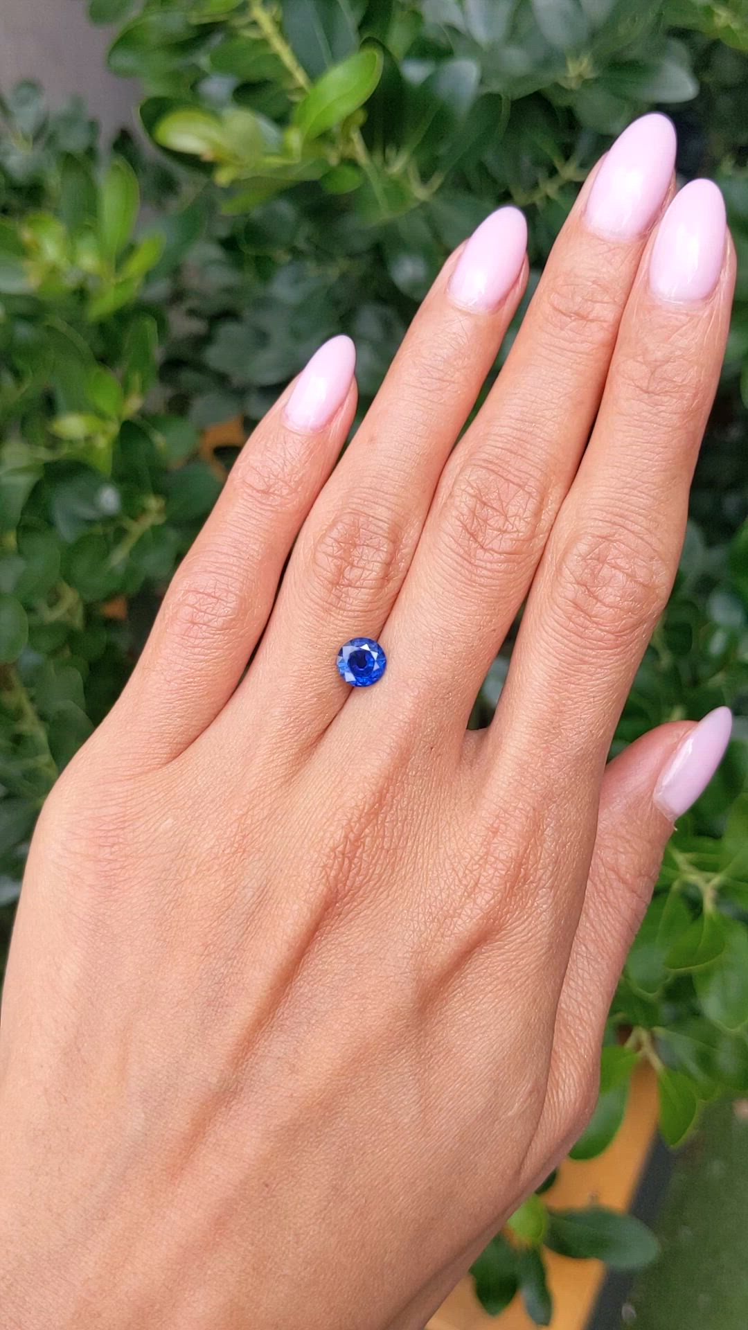 1.22 Ct. Blue Sapphire from Ceylon (Sri Lanka) Size Video