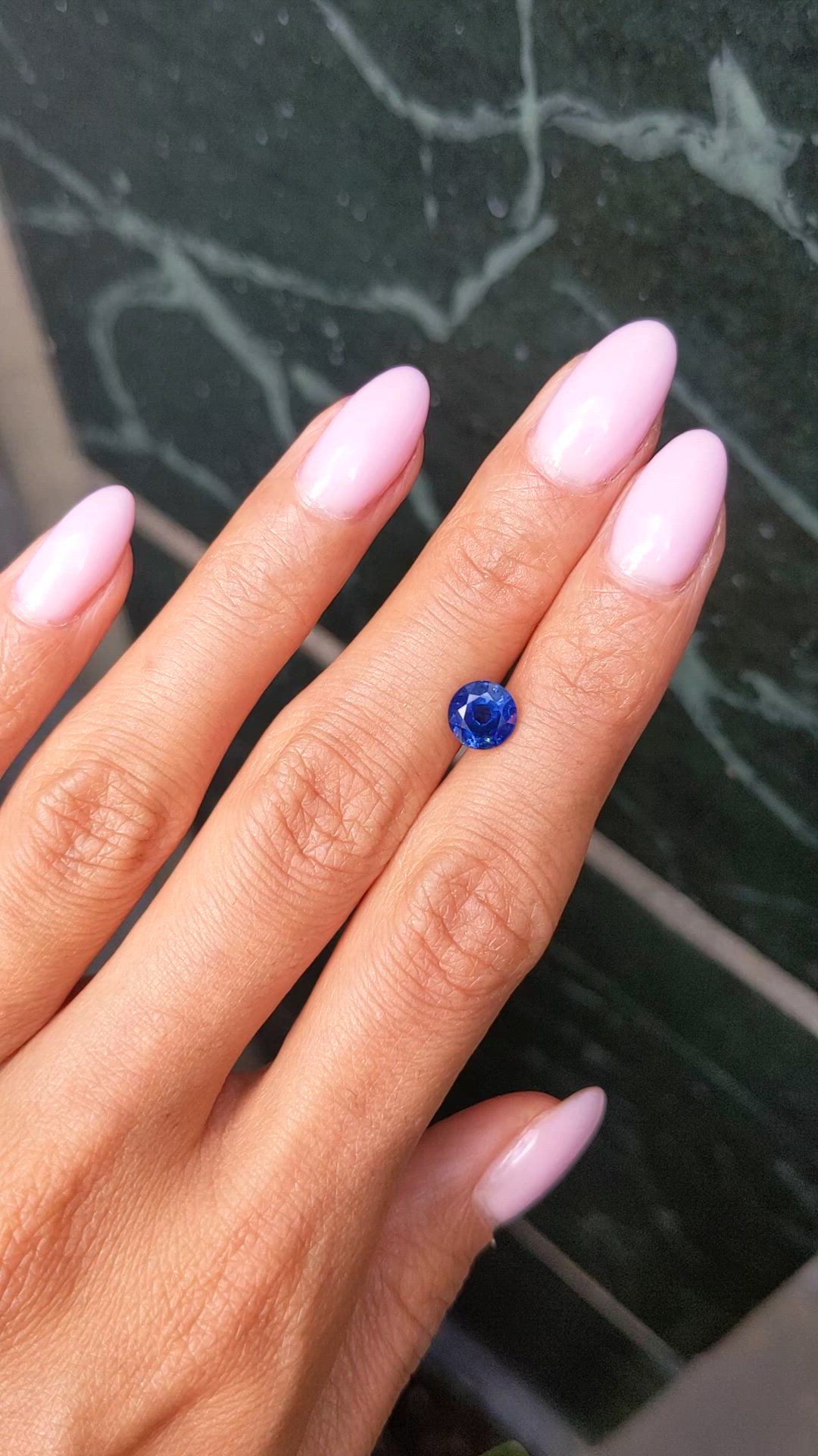 1.56 Ct. Blue Sapphire from Ceylon (Sri Lanka) Size Video