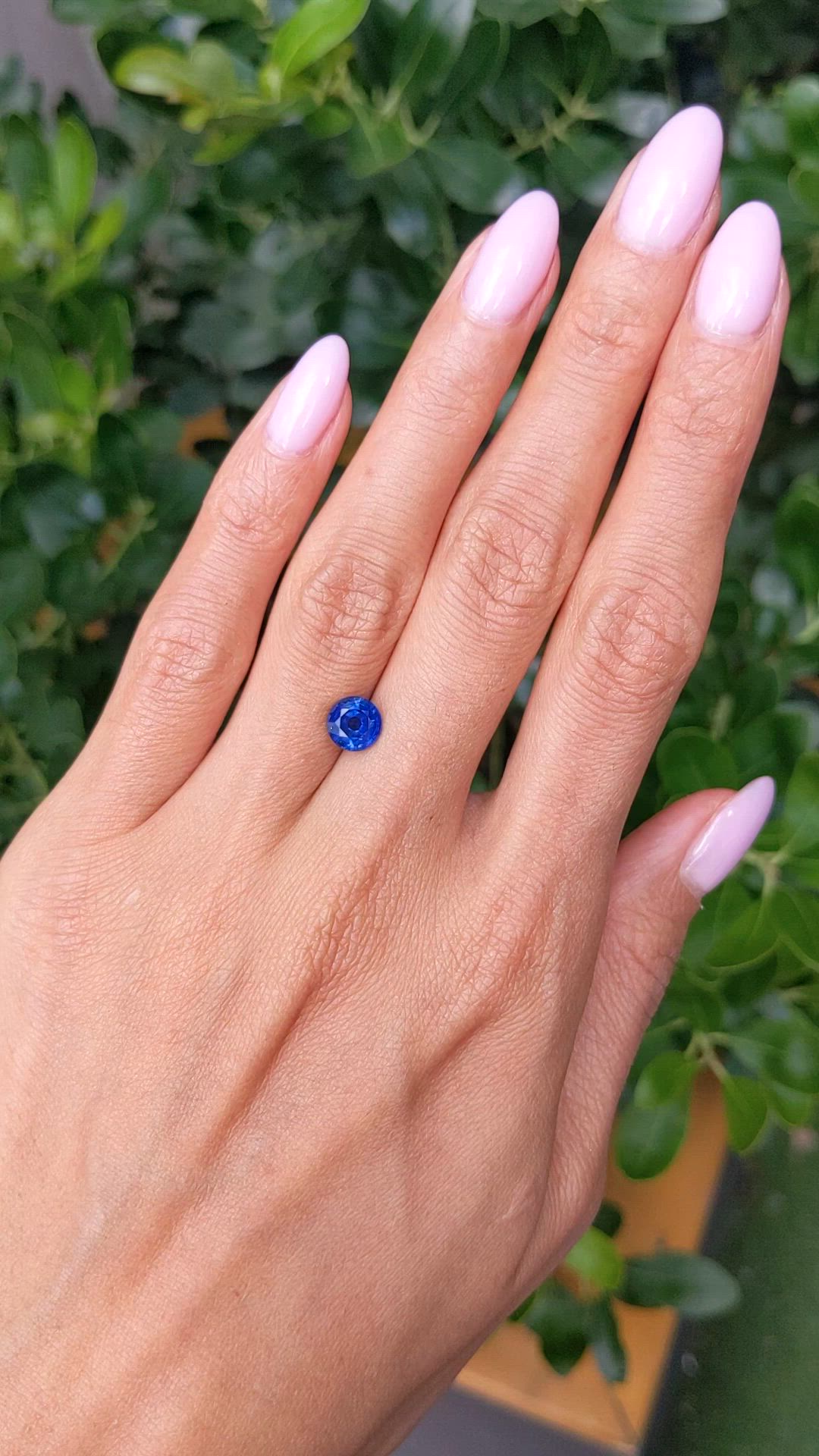 1.56 Ct. Blue Sapphire from Ceylon (Sri Lanka) Size Video
