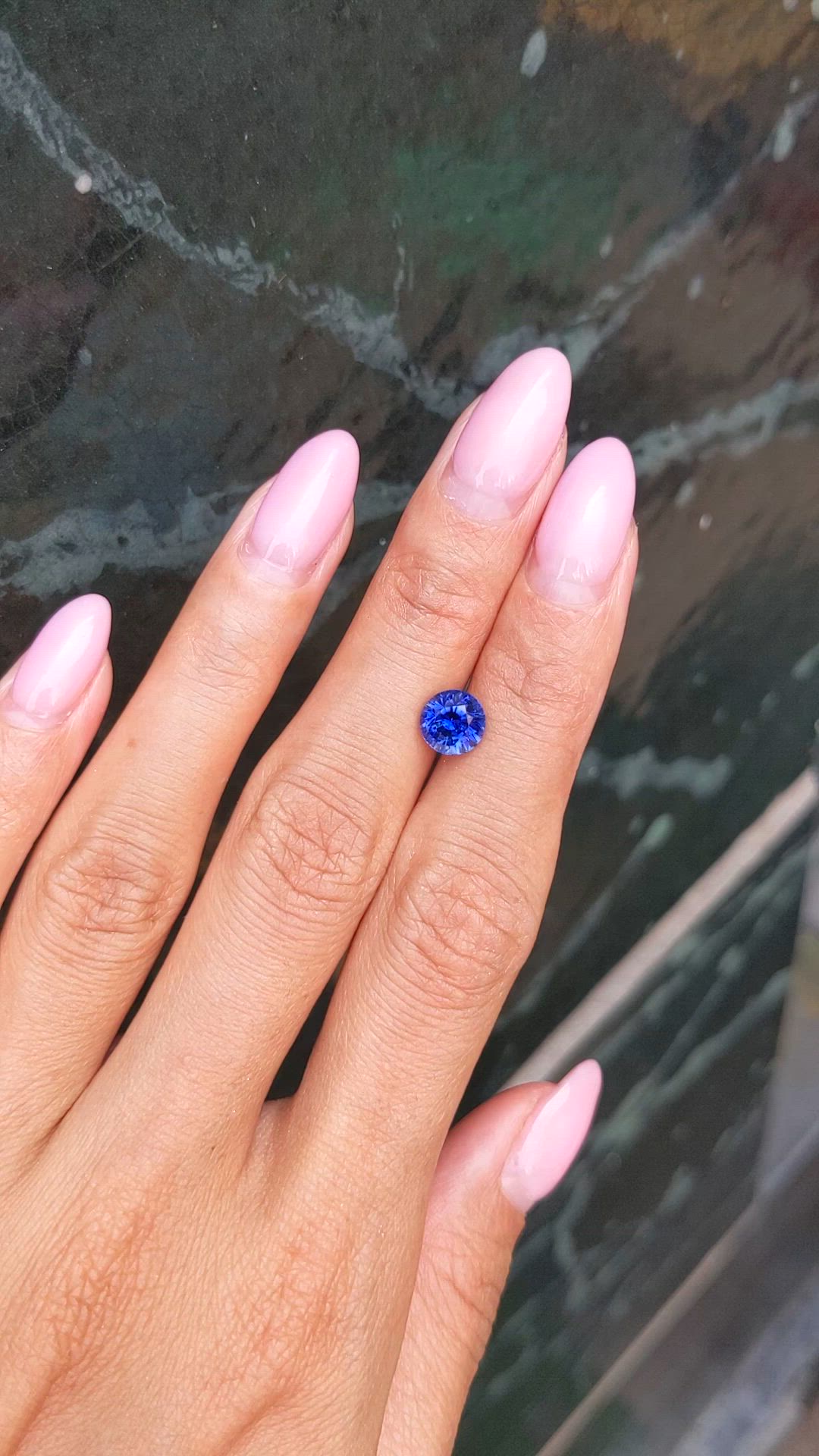 1.92 Ct. Blue Sapphire from Ceylon (Sri Lanka) Size Video