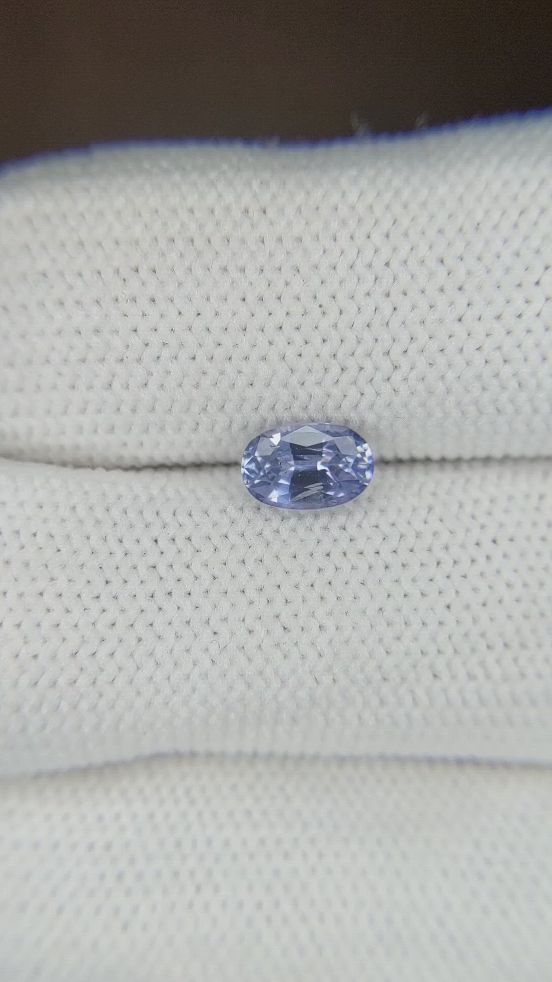 0.85 Ct. Blue Sapphire from Ceylon (Sri Lanka) Size Video