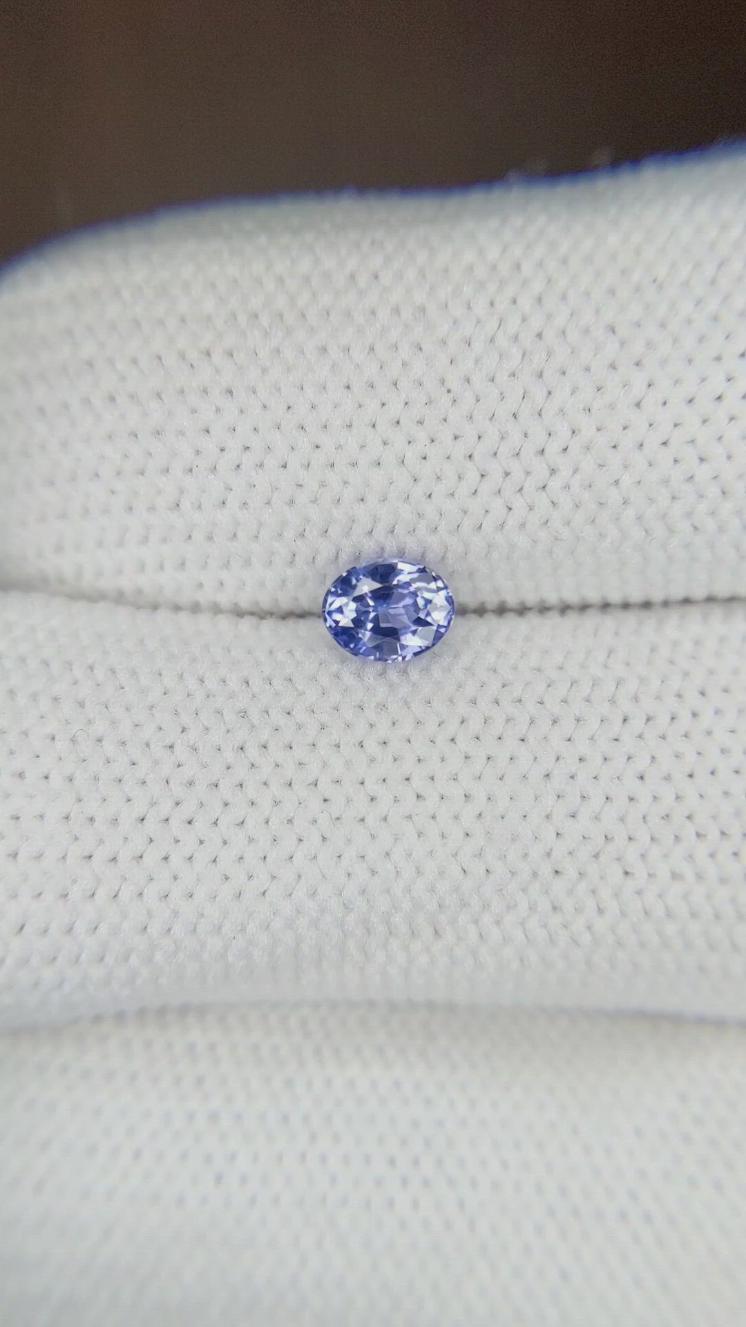 0.49 Ct. Blue Sapphire from Ceylon (Sri Lanka) Size Video