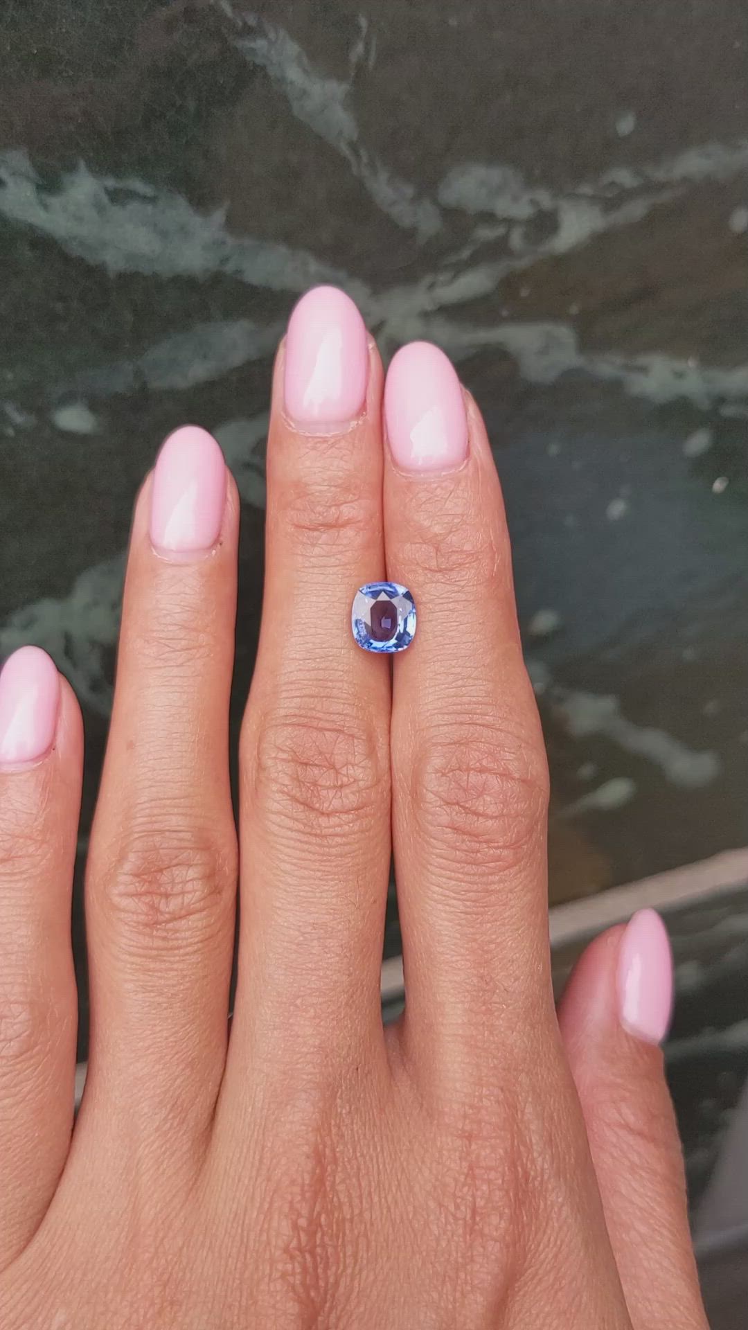 2.20 Ct. Blue Sapphire from Ceylon (Sri Lanka) Size Video