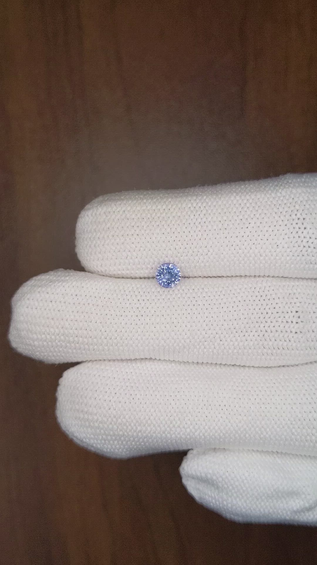 0.43 Ct. Blue Sapphire from Ceylon (Sri Lanka) Size Video