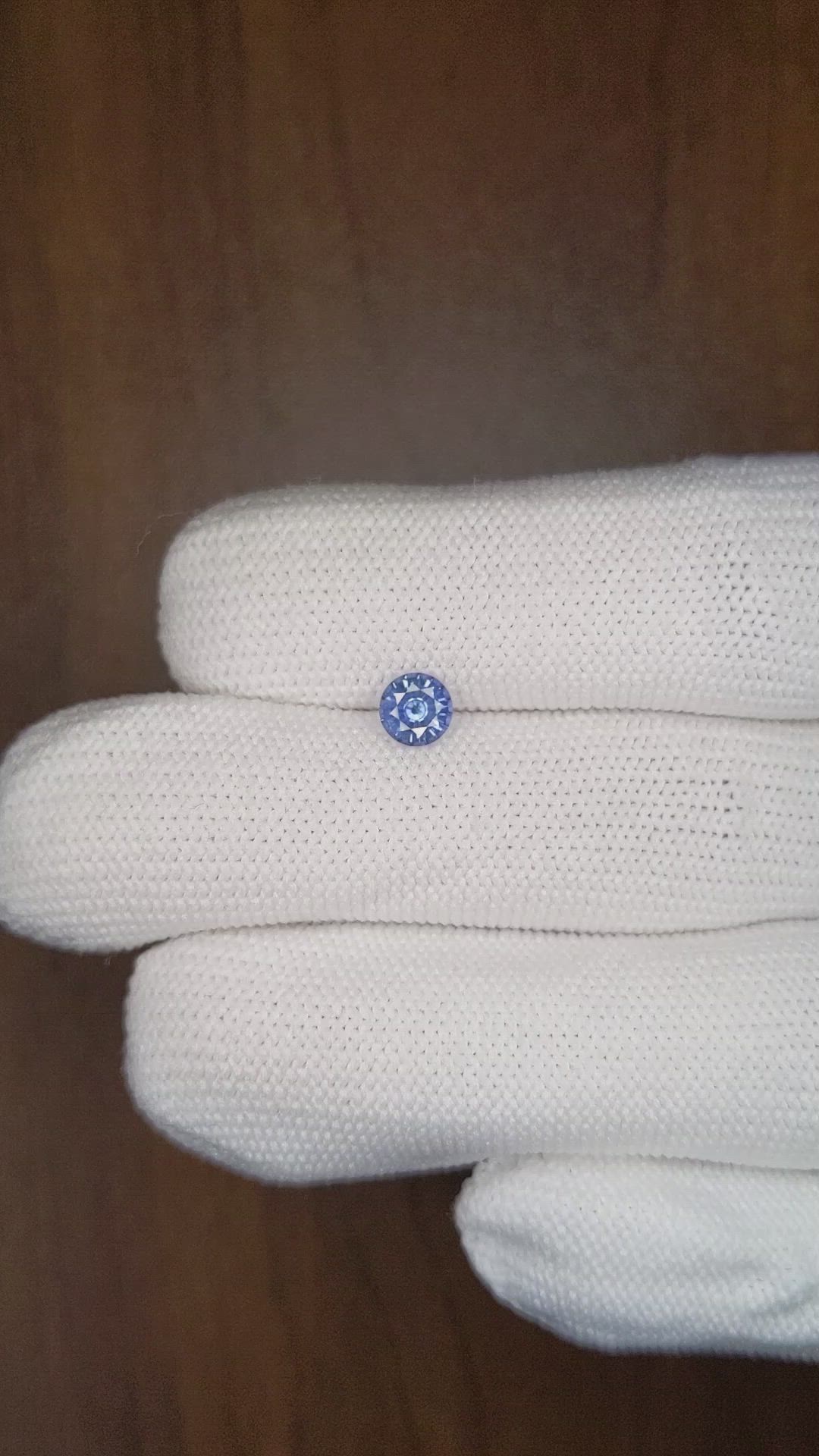 0.61 Ct. Blue Sapphire from Ceylon (Sri Lanka) Size Video