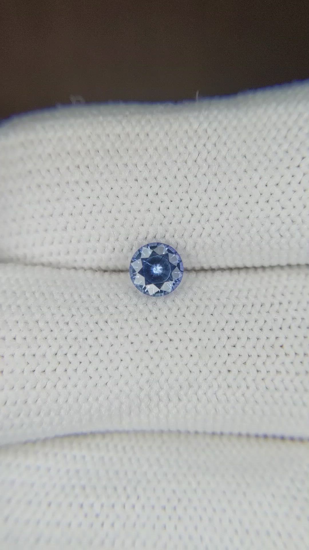 0.61 Ct. Blue Sapphire from Ceylon (Sri Lanka) Size Video