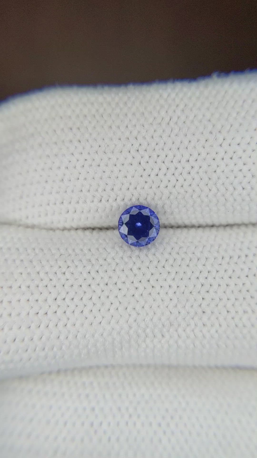 0.60 Ct. Blue Sapphire from Ceylon (Sri Lanka) Size Video