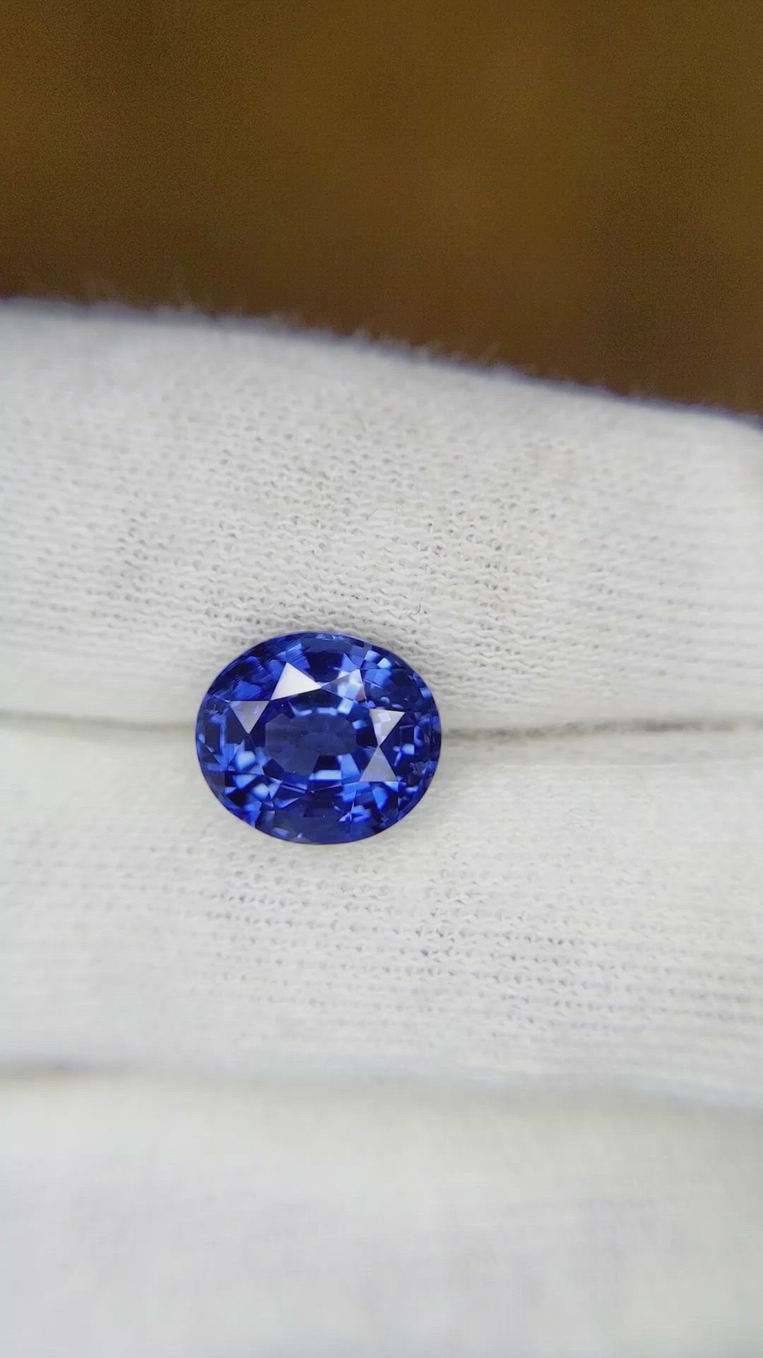 3.65 Ct. Blue Sapphire from Madagascar Size Video
