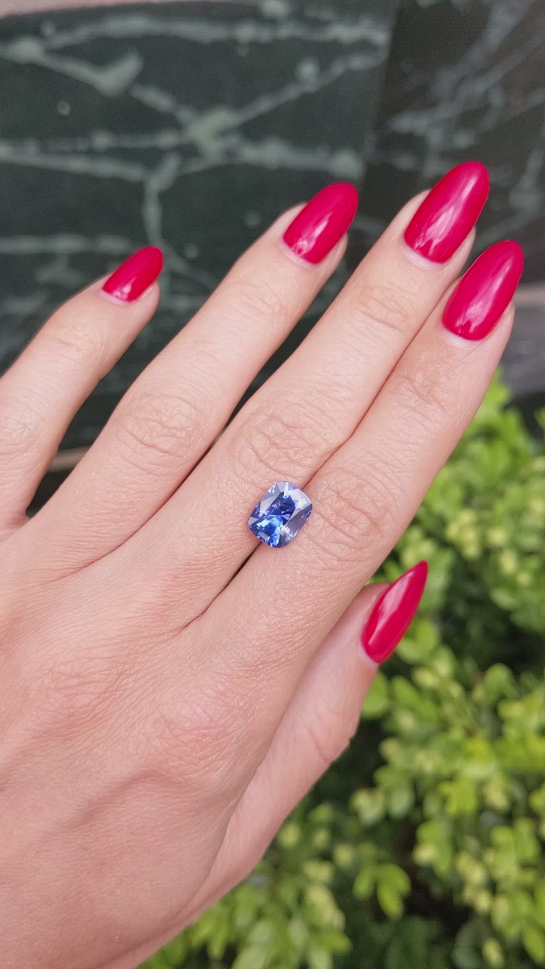 3.62 Ct. Blue Sapphire from Ceylon (Sri Lanka) Size Video