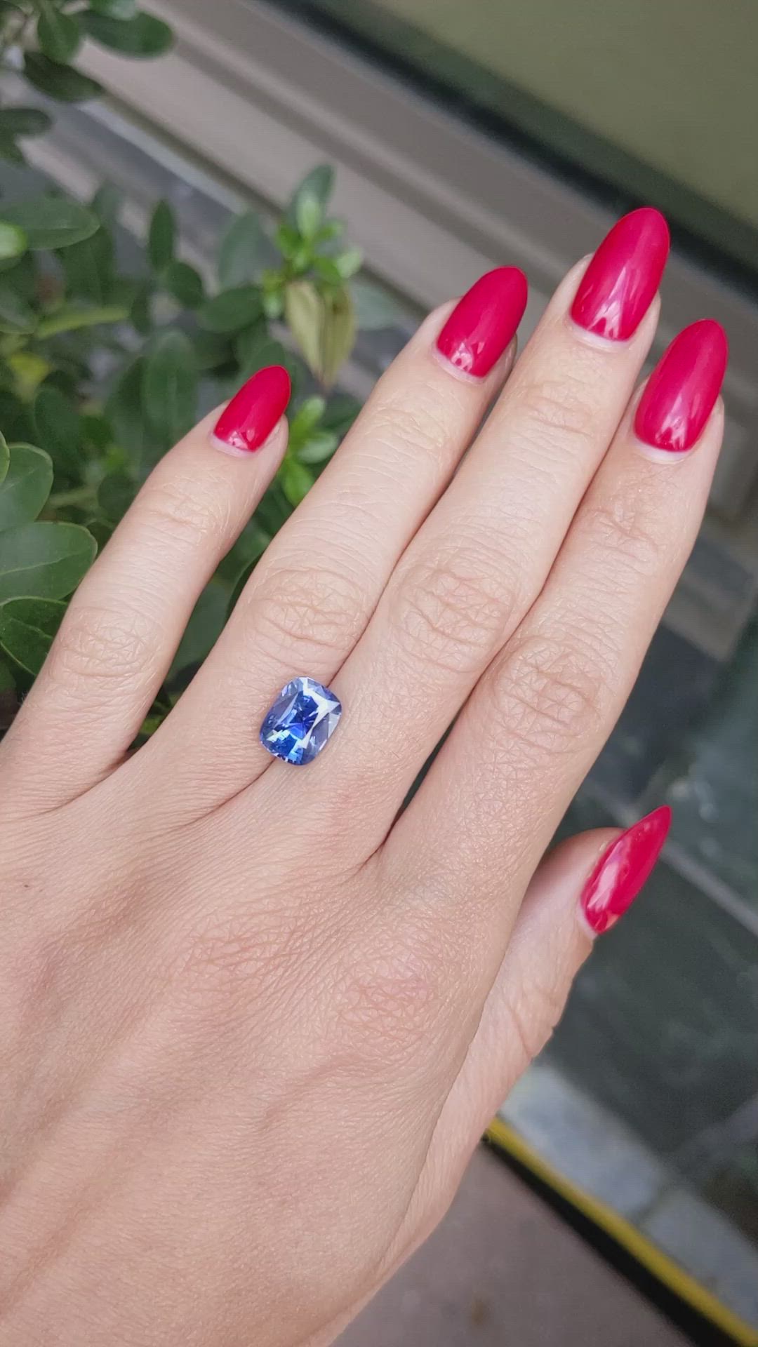 3.62 Ct. Blue Sapphire from Ceylon (Sri Lanka) Size Video