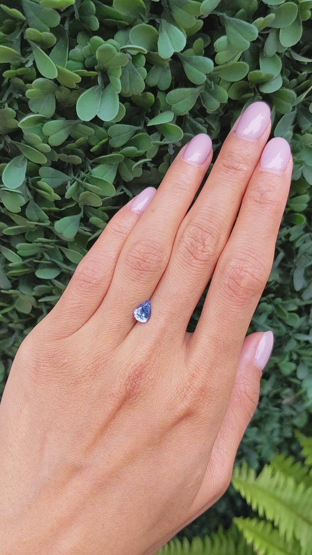 1.11 Ct. Blue Sapphire from Ceylon (Sri Lanka) Size Video