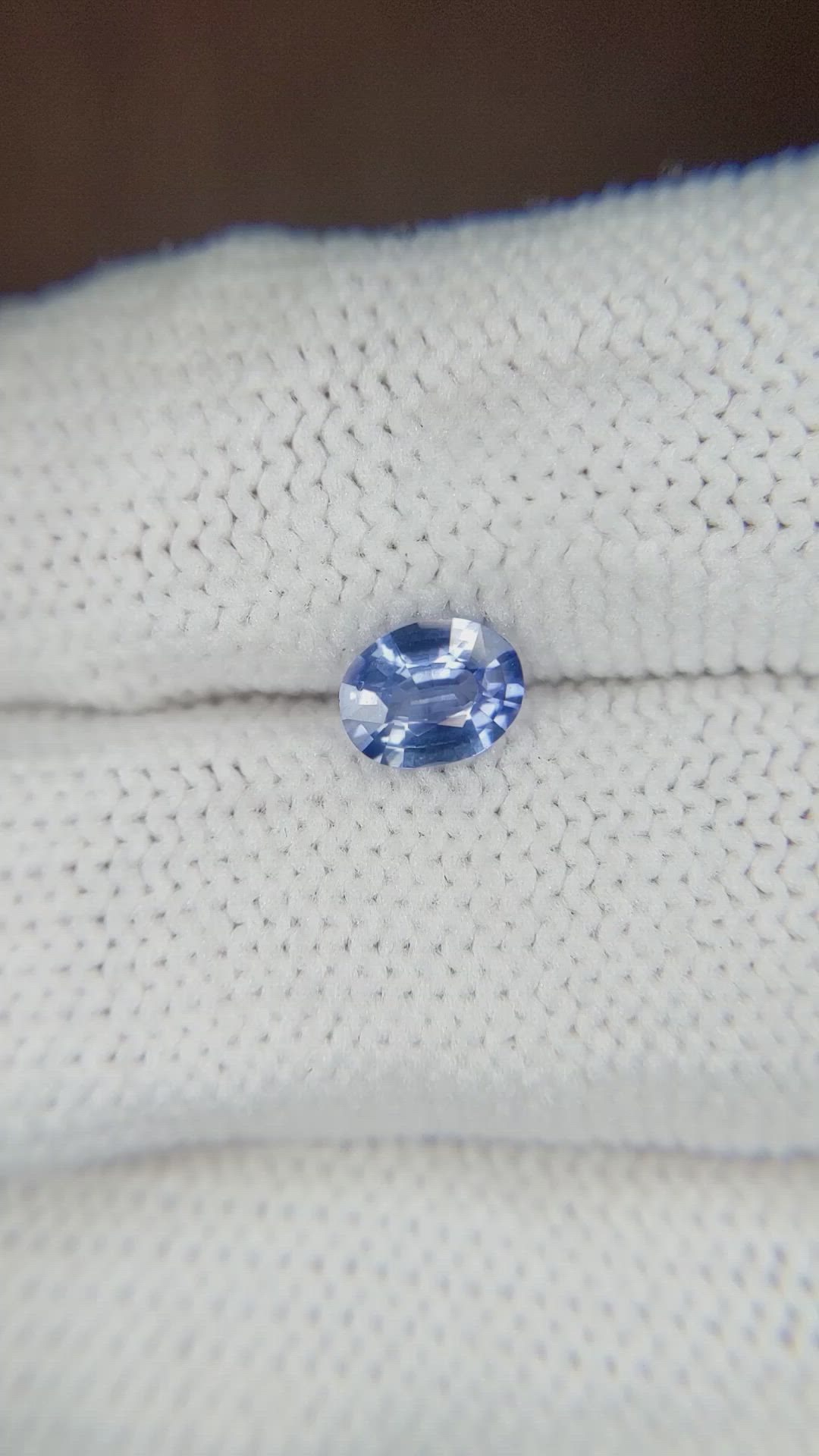 0.77 Ct. Blue Sapphire from Ceylon (Sri Lanka) Size Video