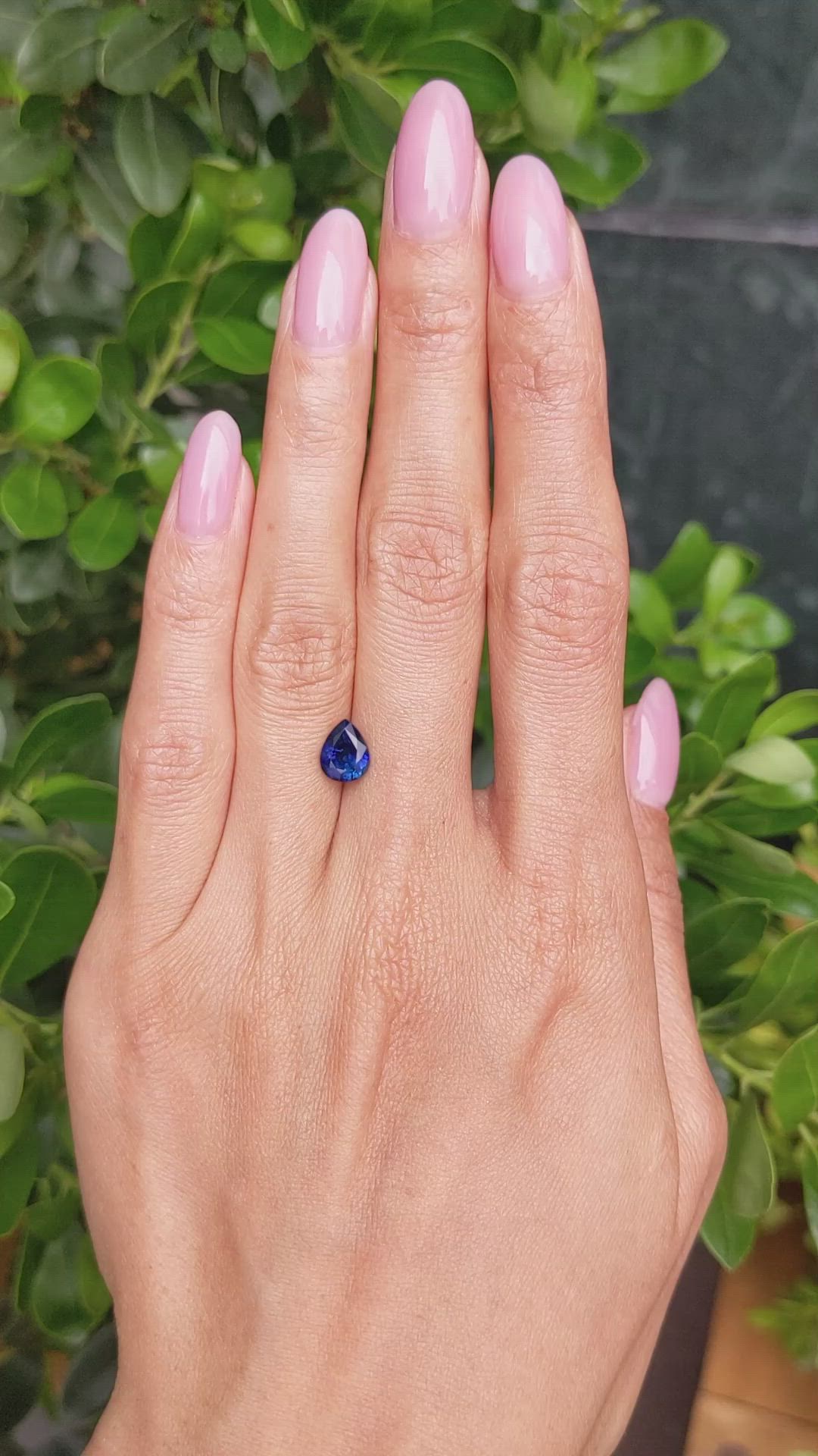 1.52 Ct. Blue Sapphire from Ceylon (Sri Lanka) Size Video