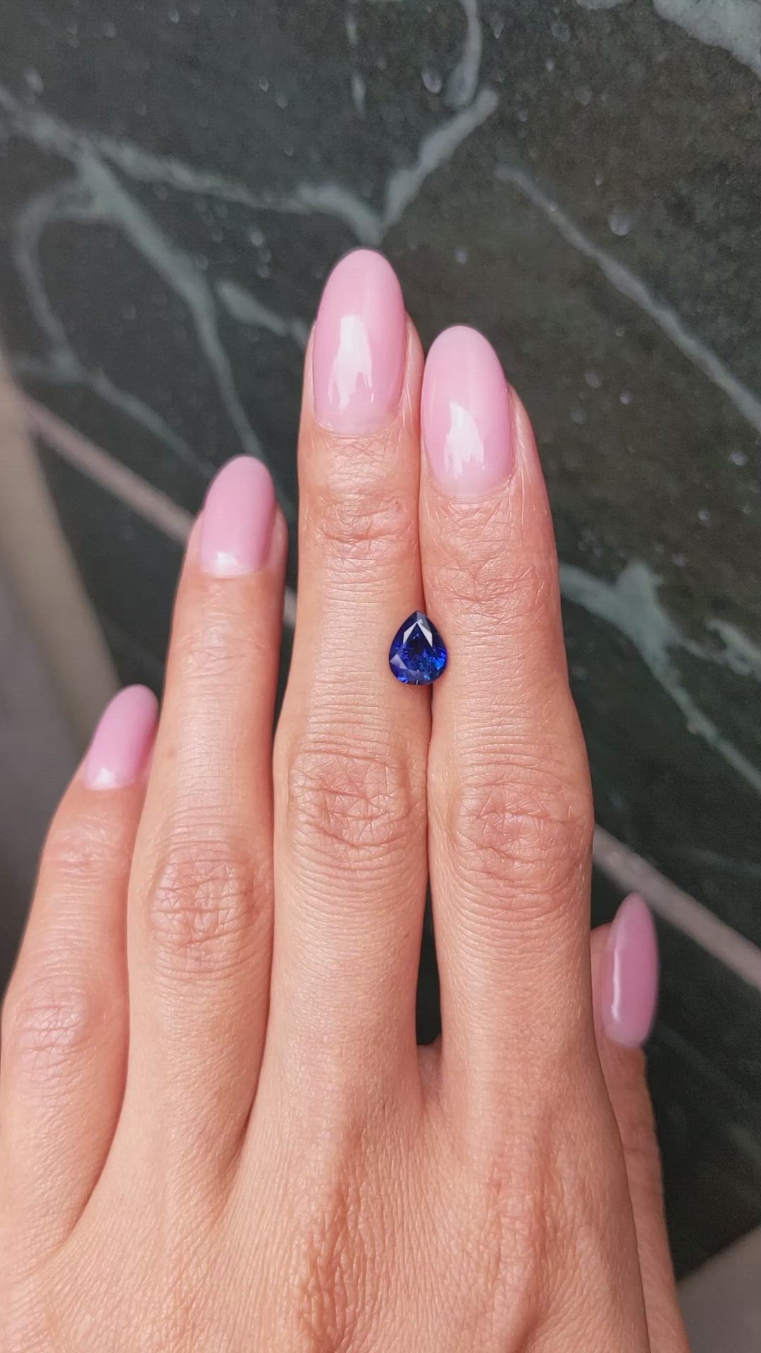 1.52 Ct. Blue Sapphire from Ceylon (Sri Lanka) Size Video