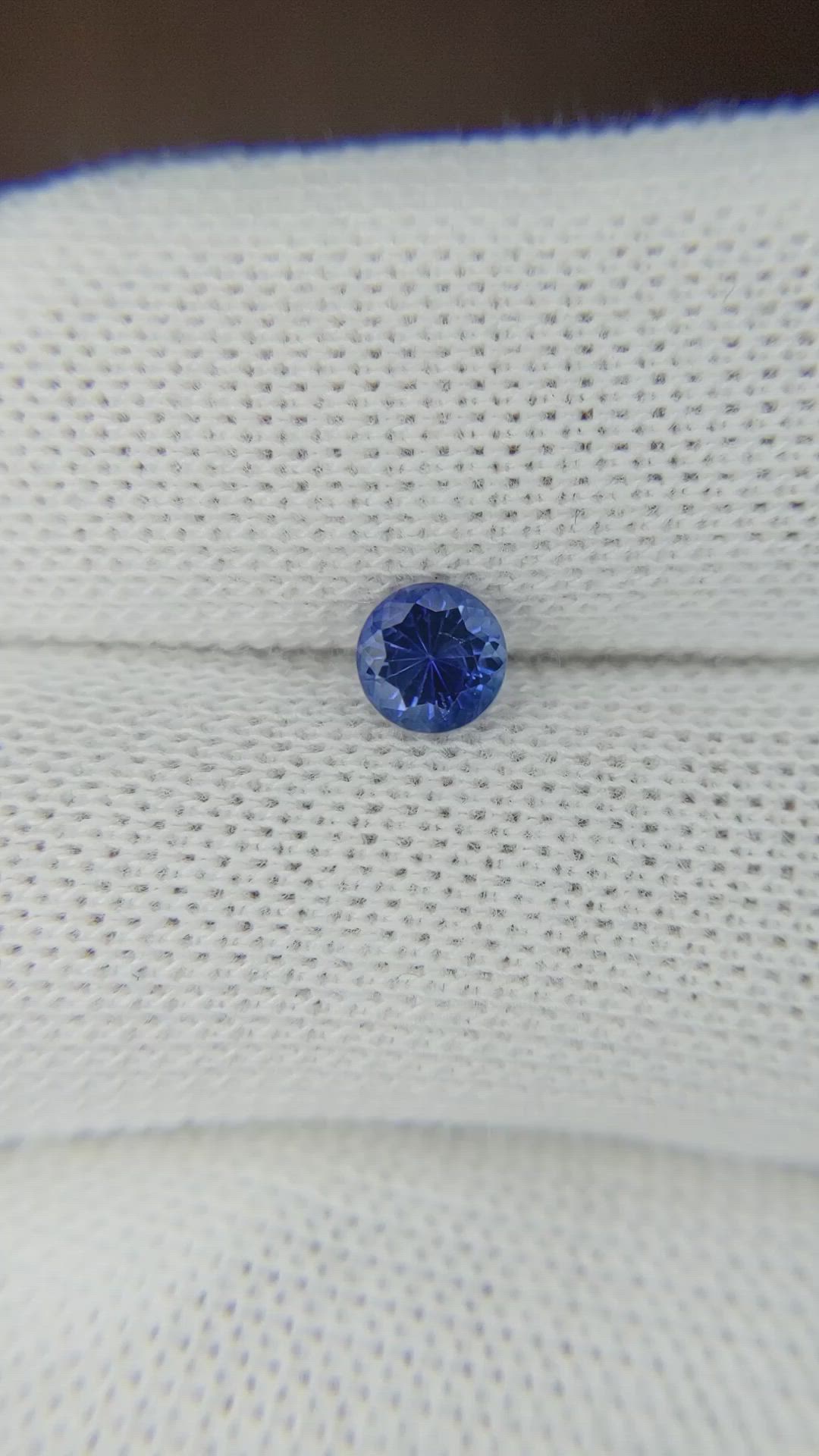 0.64 Ct. Blue Sapphire from Ceylon (Sri Lanka) Size Video