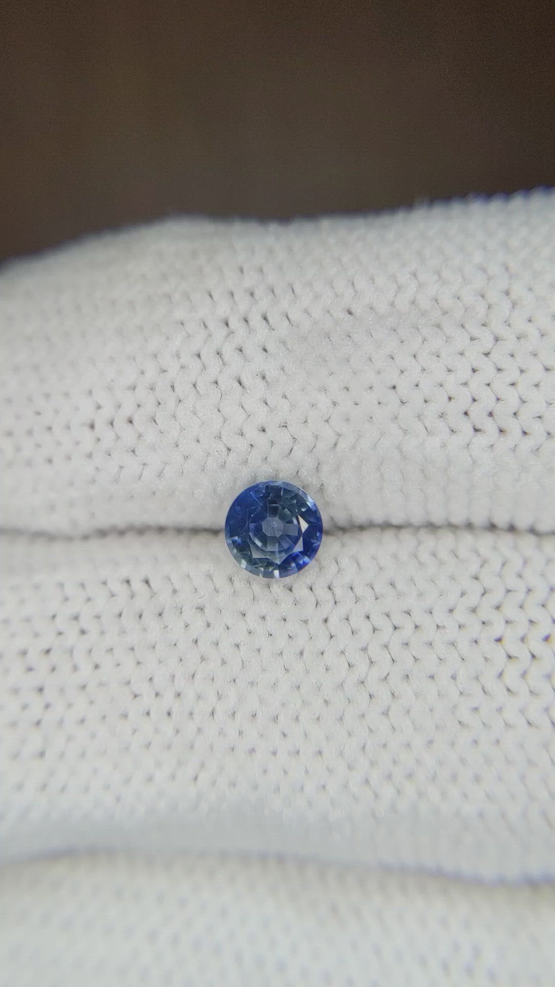 0.64 Ct. Blue Sapphire from Thailand Size Video