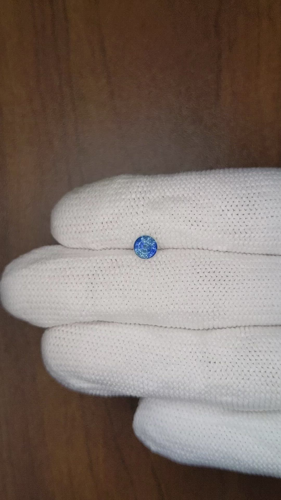 0.64 Ct. Blue Sapphire from Thailand Size Video