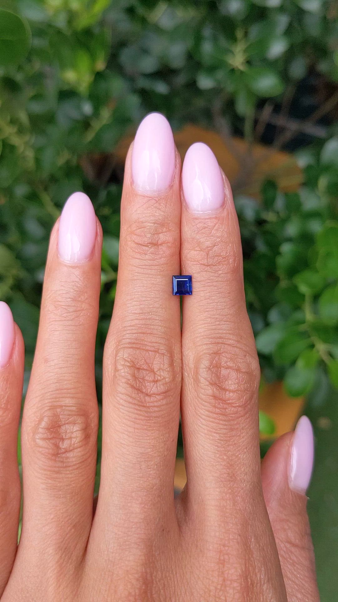 0.42 Ct. Blue Sapphire from Thailand Size Video
