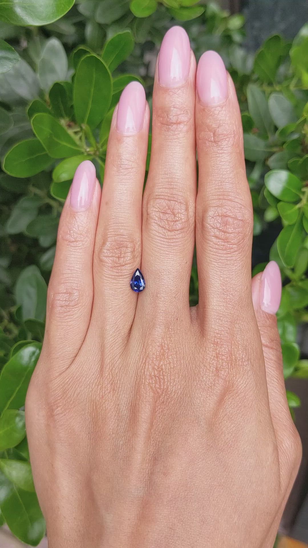 0.92 Ct. Blue Sapphire from Ceylon (Sri Lanka) Size Video