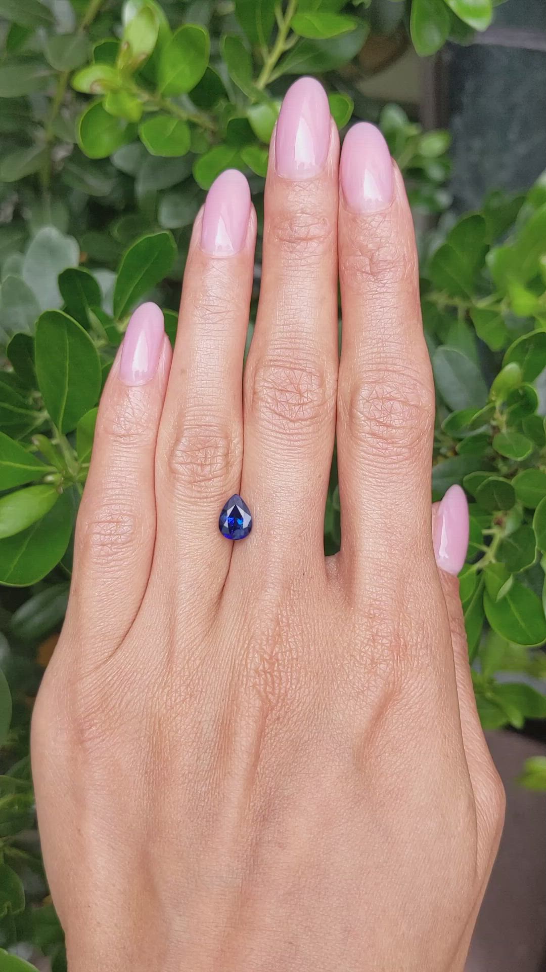 1.86 Ct. Blue Sapphire from Ceylon (Sri Lanka) Size Video