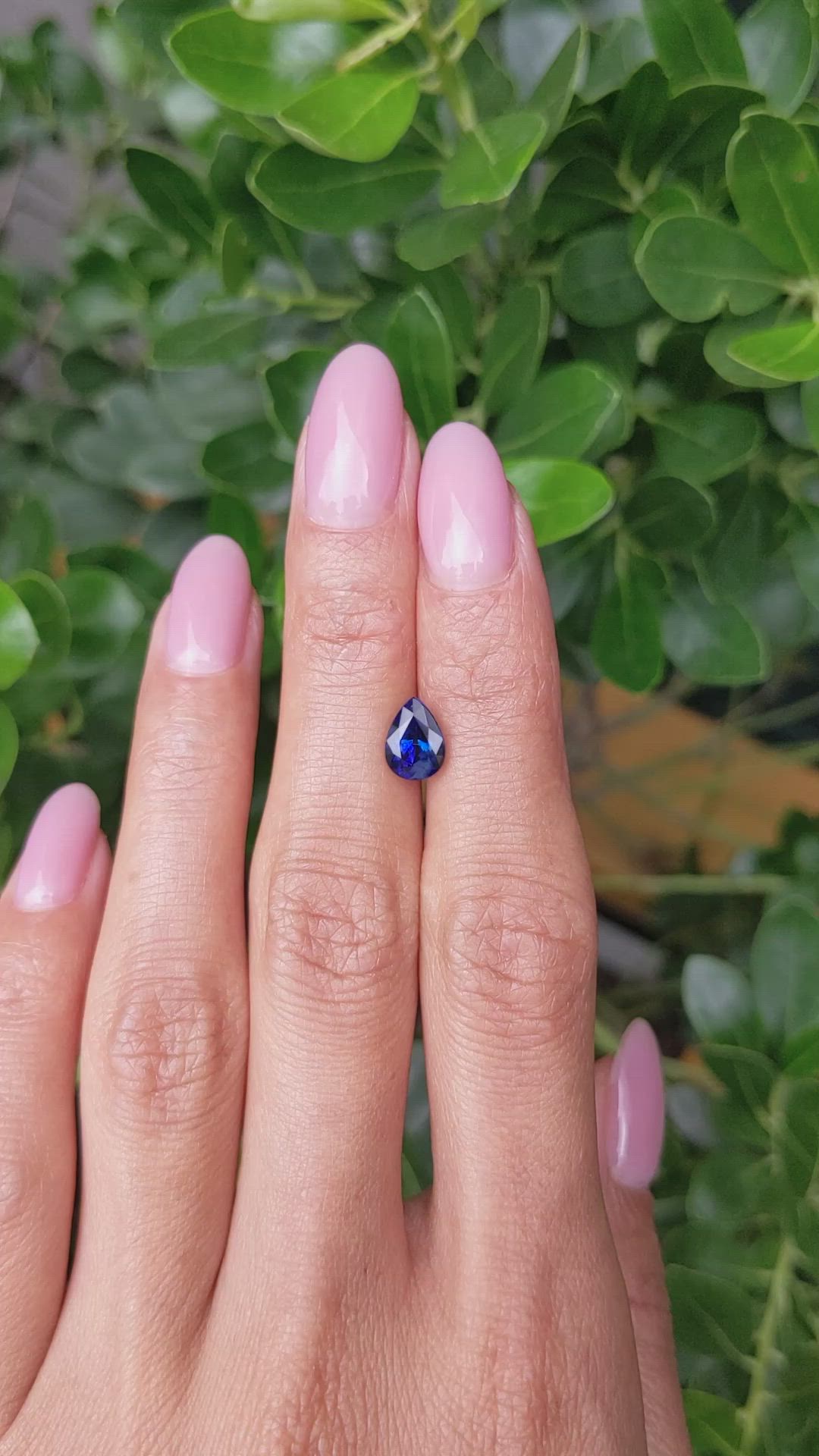 1.86 Ct. Blue Sapphire from Ceylon (Sri Lanka) Size Video
