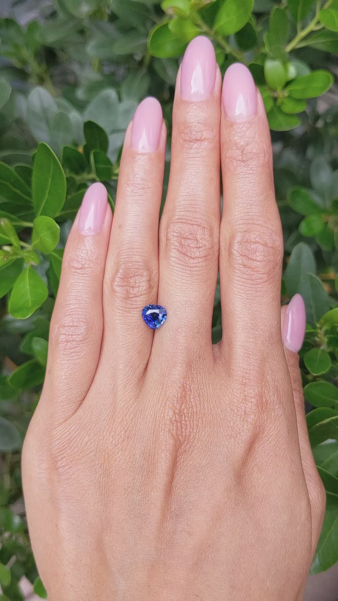1.34 Ct. Blue Sapphire from Ceylon (Sri Lanka) Size Video