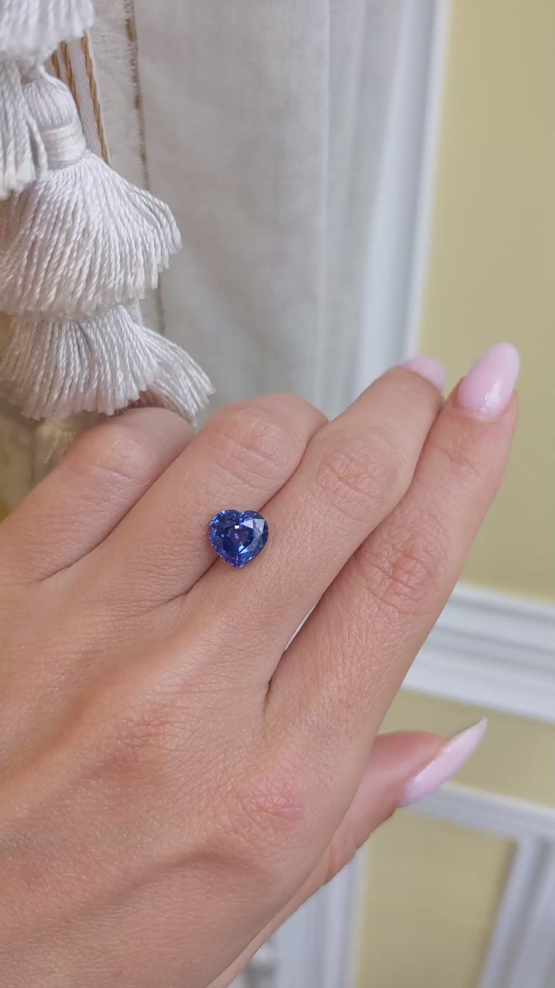 2.58 Ct. Blue Sapphire from Ceylon (Sri Lanka) Size Video