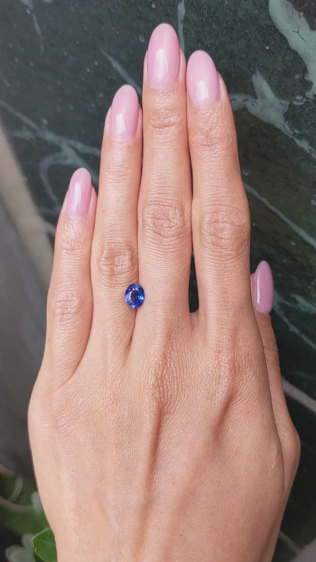 1.32 Ct. Blue Sapphire from Ceylon (Sri Lanka) Size Video